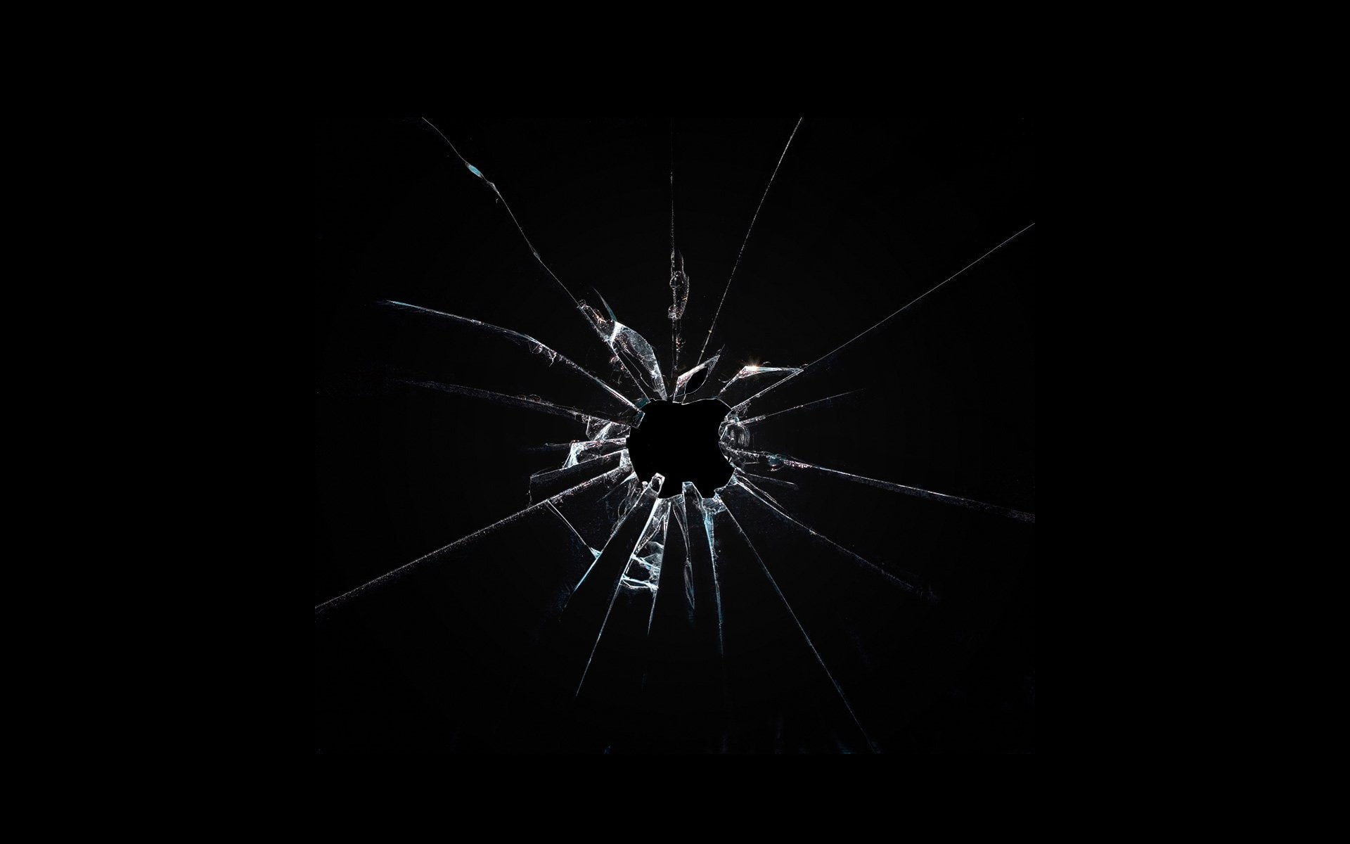 bokeh, abstract, window, crack, shattered, glass, 1080P, broken, pattern, psychedelic, HD Wallpaper