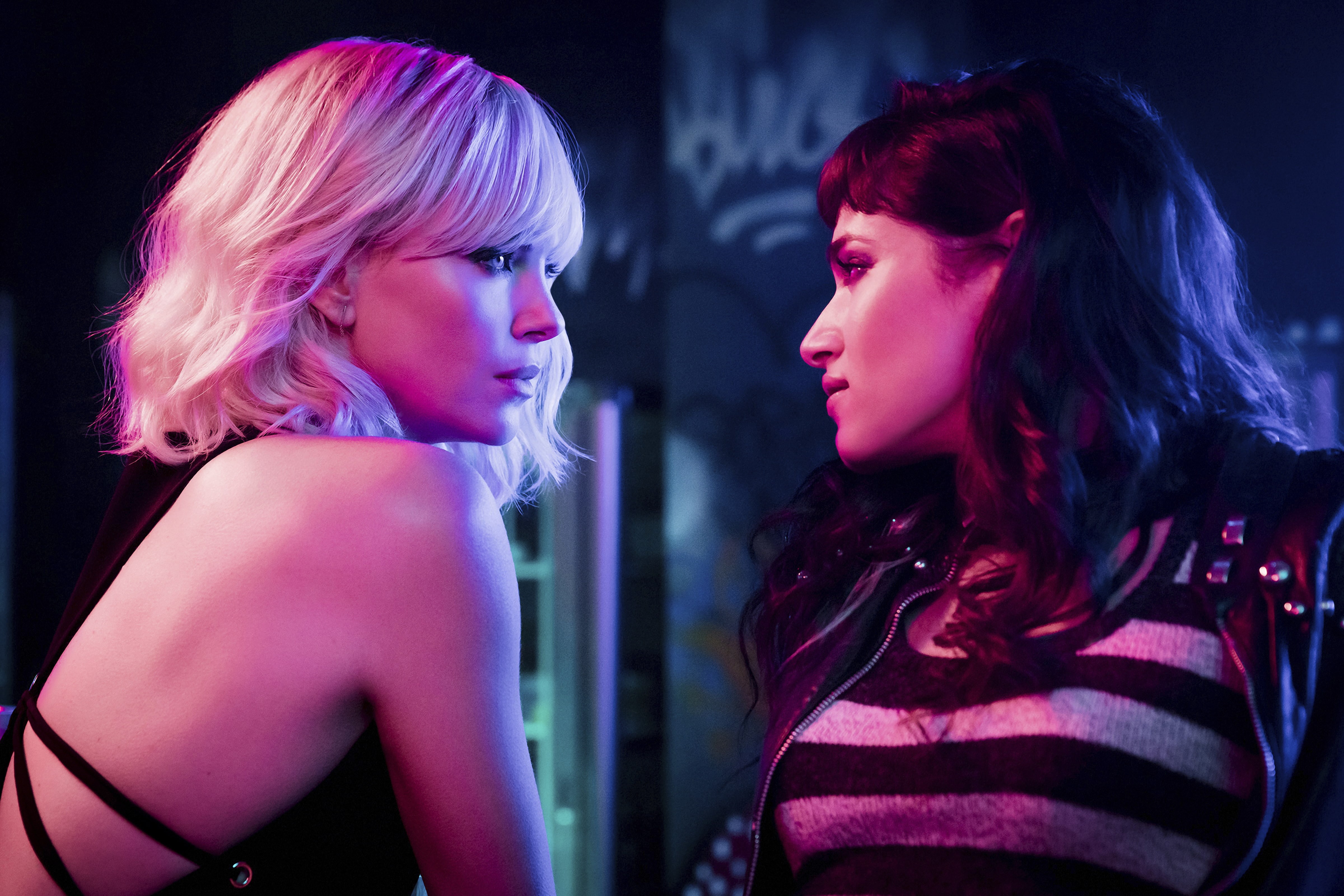 Charlize Theron, 4K, Atomic Blonde, Sofia Boutella, 4K, HD Wallpaper