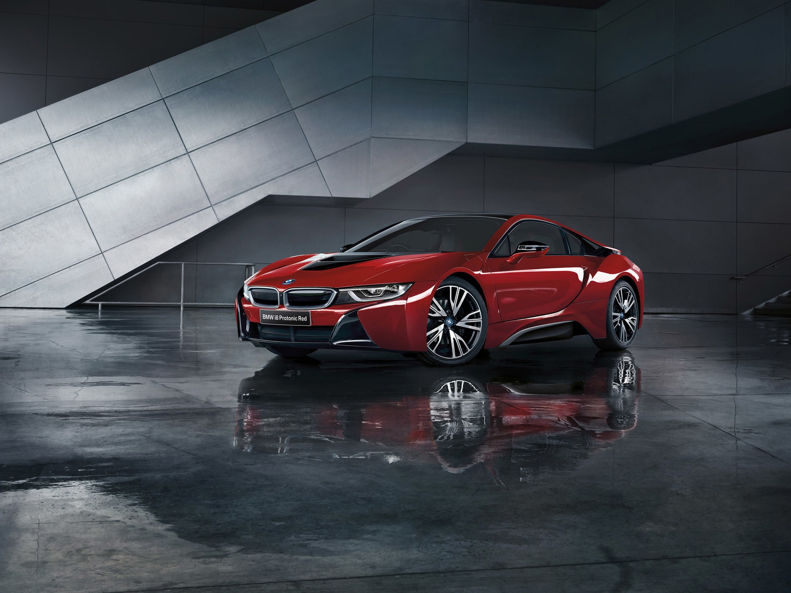Car, 2K, BMW, Red, I8, Protonic, HD Wallpaper