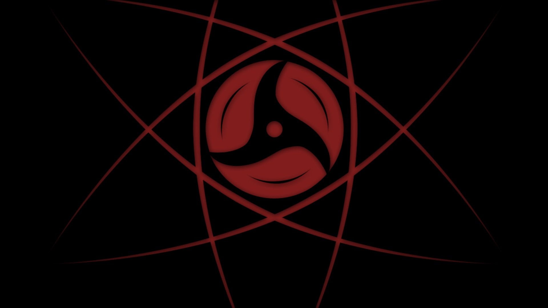 atom, black Color, art and craft, emotion, Anime, black background, vector, computer Graphic, creativity, science, human body part, motion, pattern, Red, HD Wallpaper