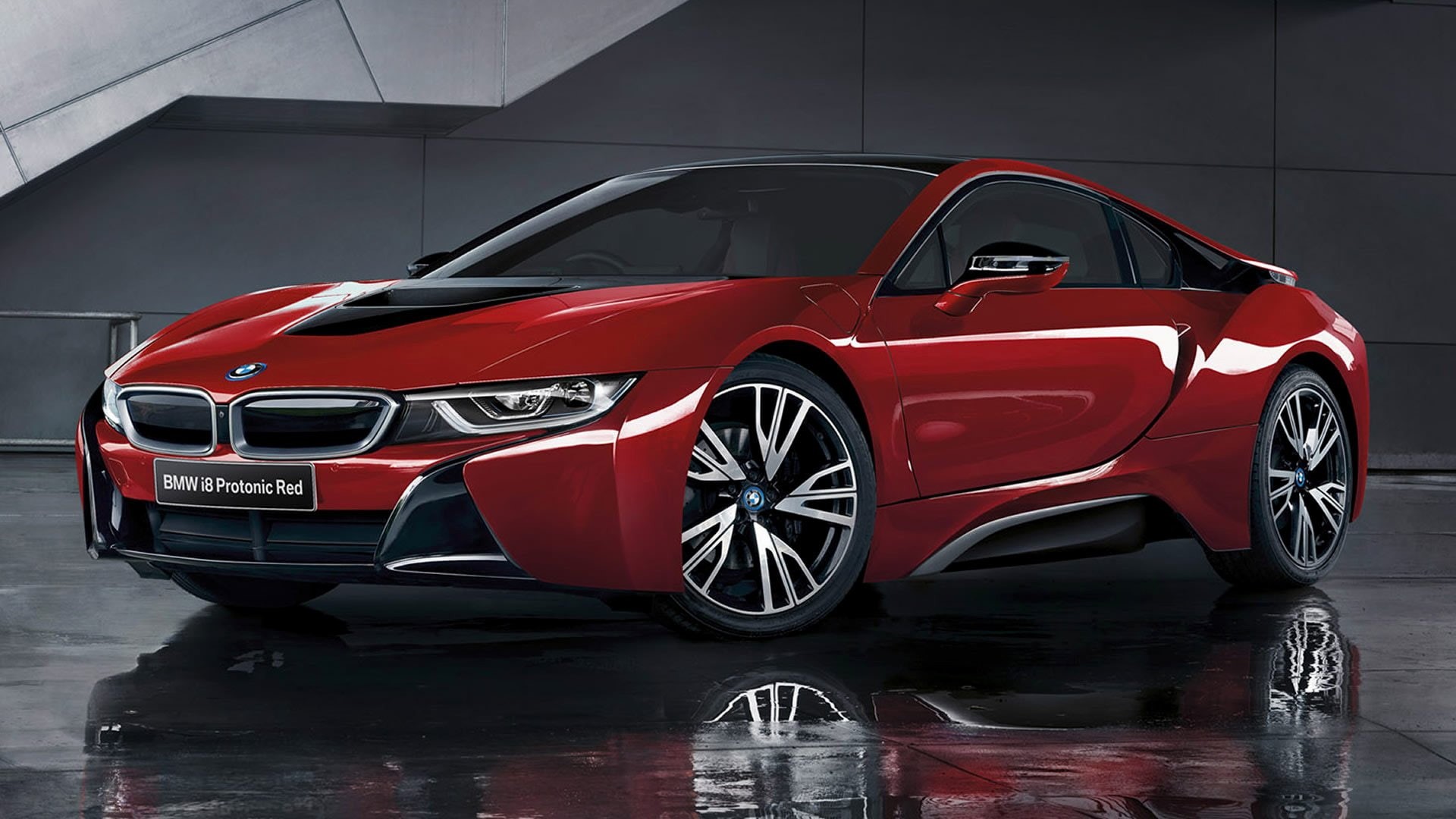 1080P, Sport Car, BMW, BMW i8, BMW i8 Protonic Red Edition, Supercar, Car, HD Wallpaper