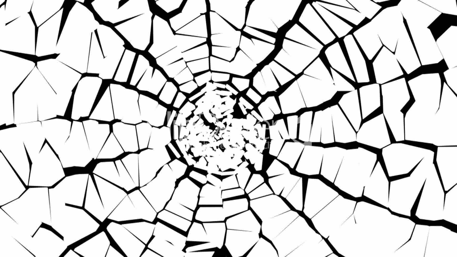 pattern, 1080P, window, glass, Shattered, Broken, bokeh, abstract, psychedelic, Crack, HD Wallpaper