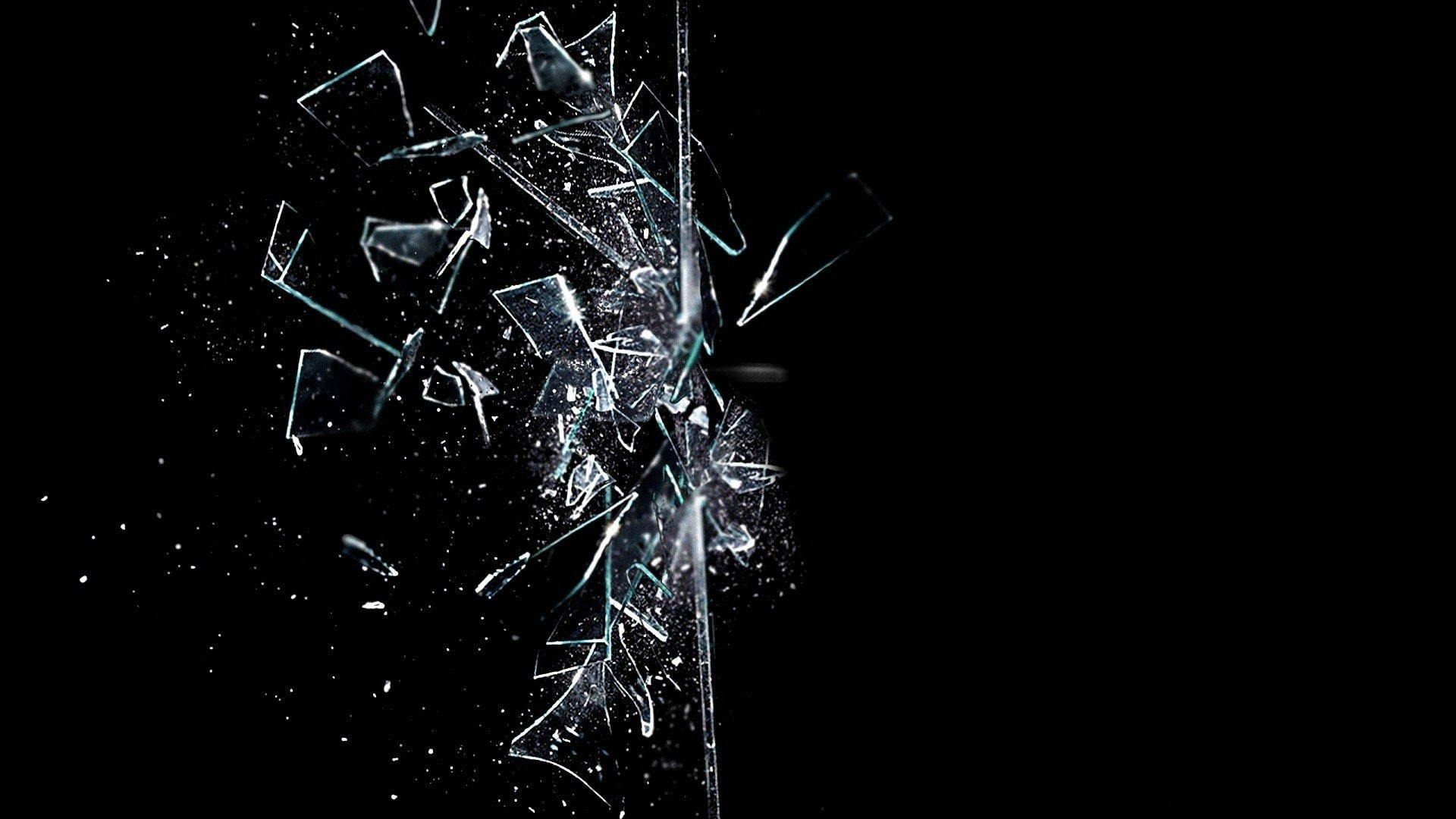 psychedelic, abstract, glass, bokeh, window, pattern, Broken, Crack, 1080P, Shattered, HD Wallpaper