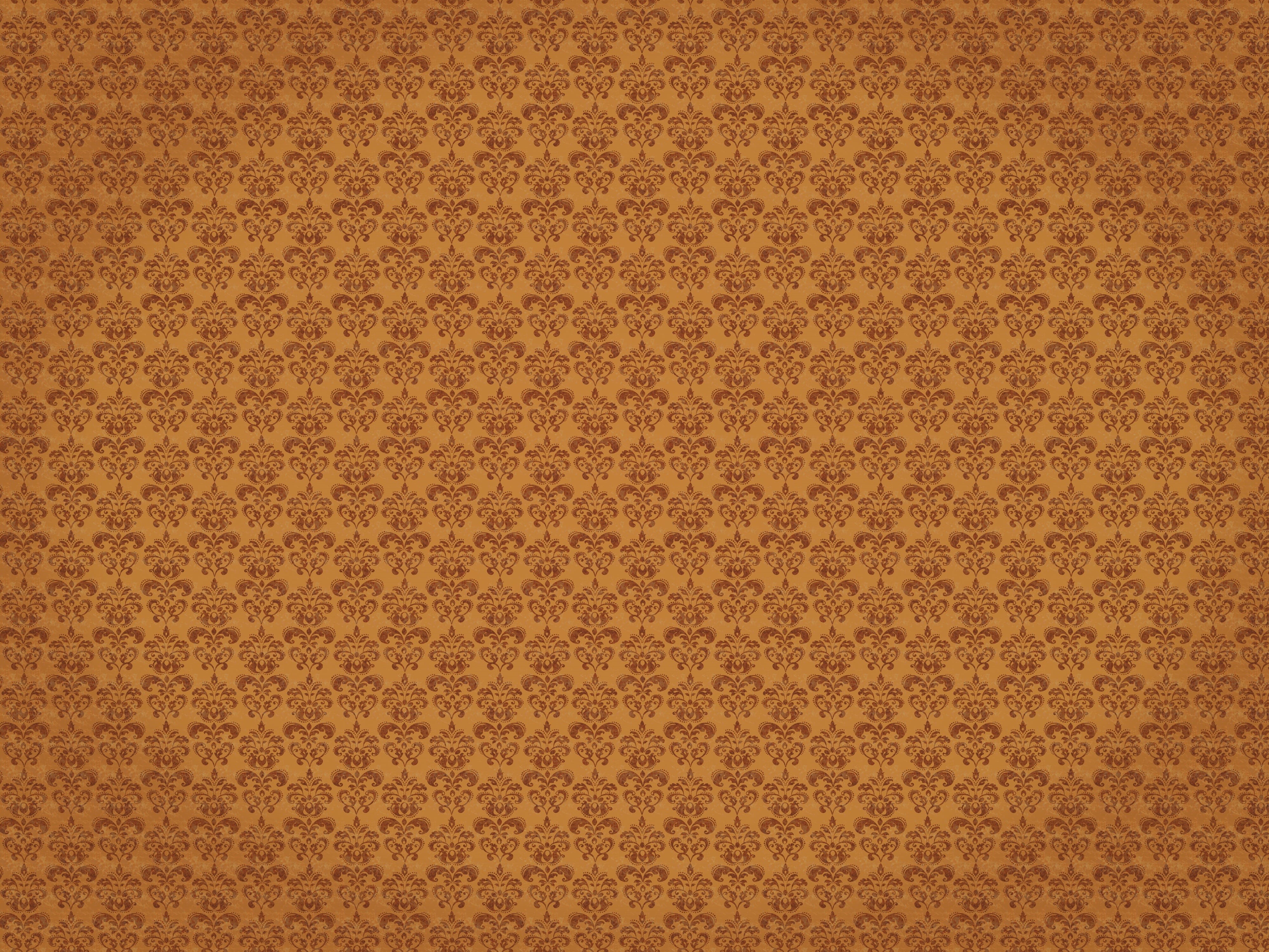 distressed, brown, abstract, structure, design element, floral pattern, creativity, 4K, texture, backround, full frame, built structure, retro styled, HD Wallpaper
