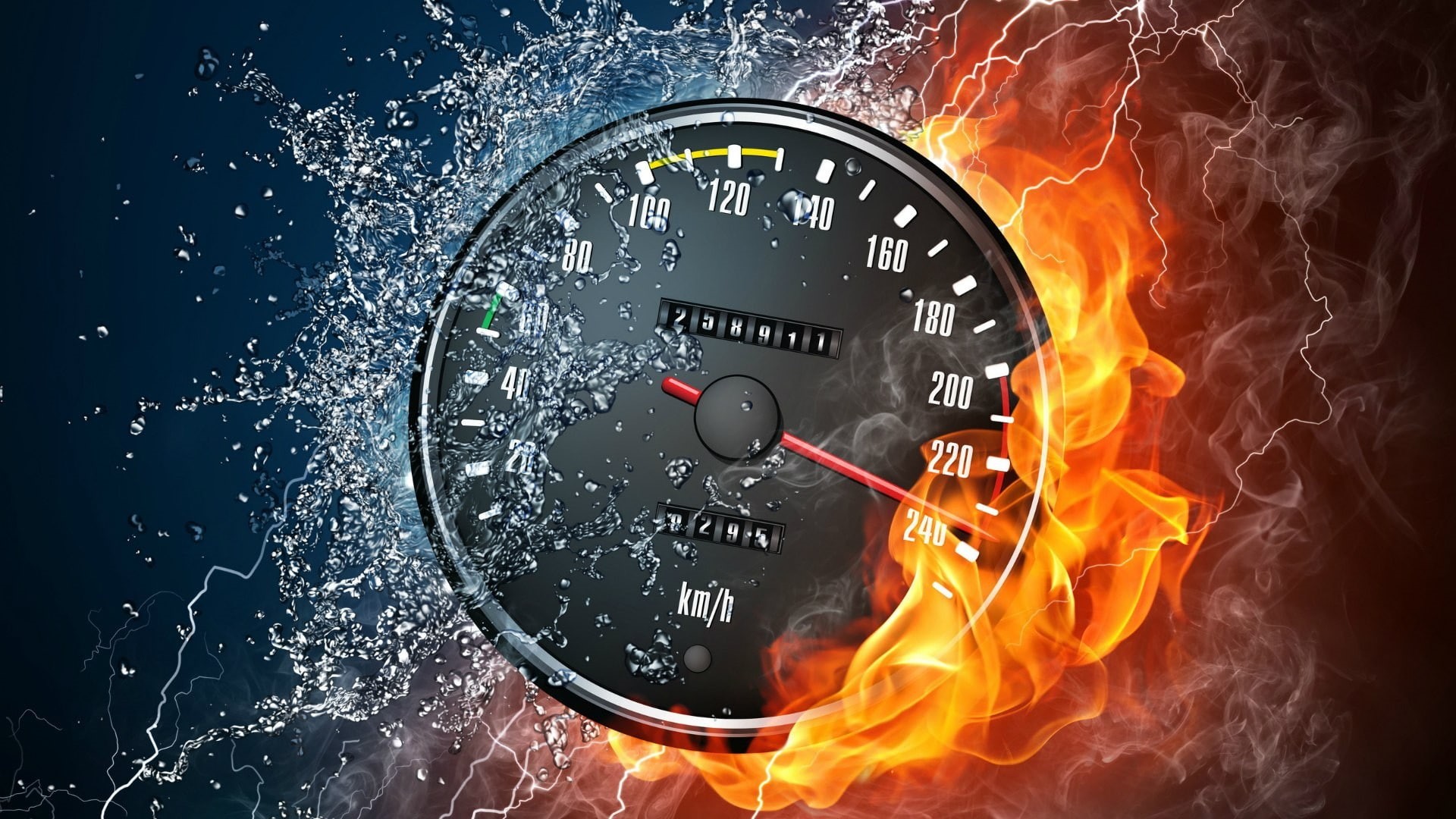 close-up, communication, motion, flame, dashboard, transportation, nature, indoors, thermometer, water drops, numbers, mode of transportation, burning, HD Wallpaper