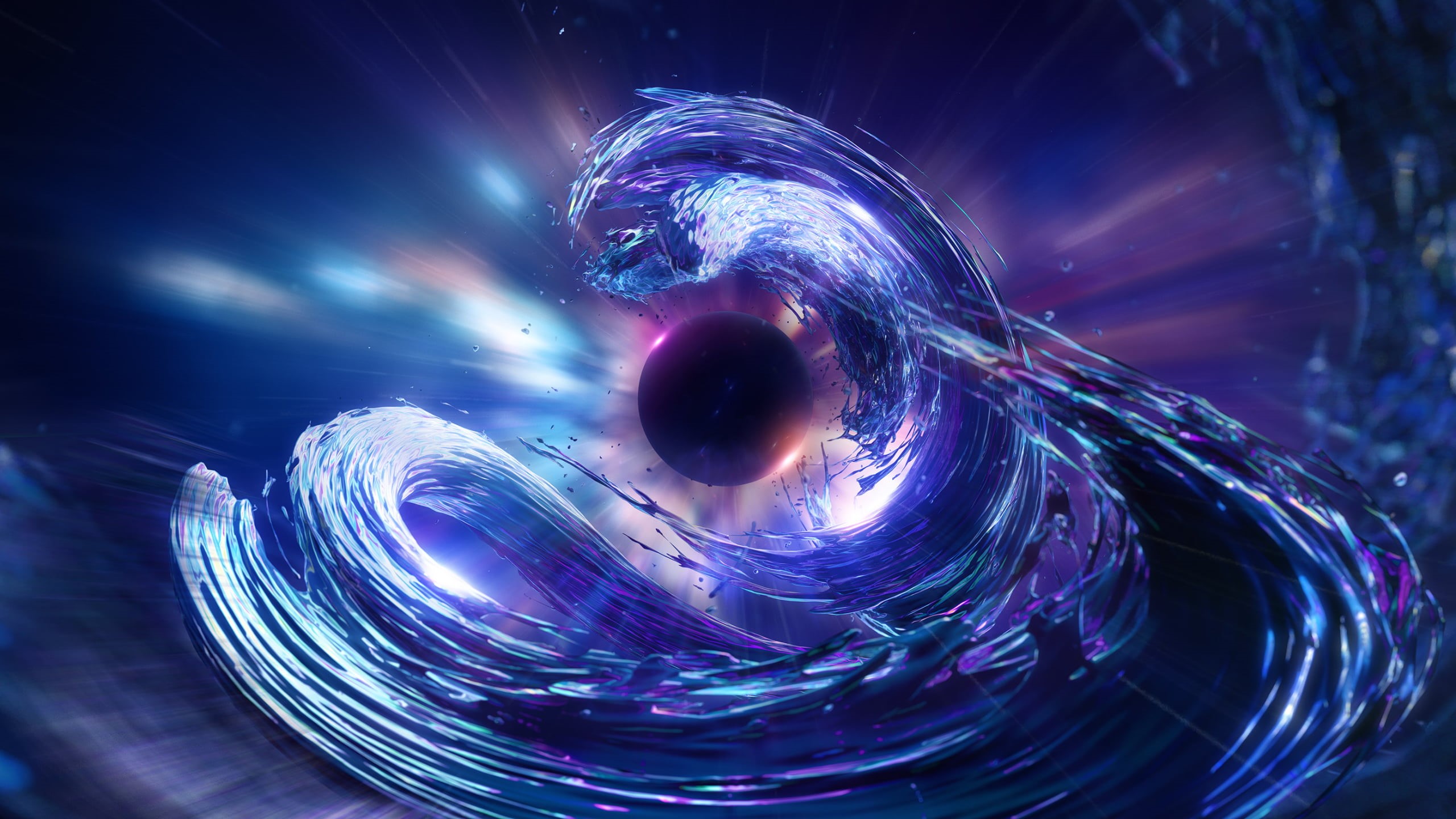2D, Stu Ballinger, 2K, abstract, render, HD Wallpaper