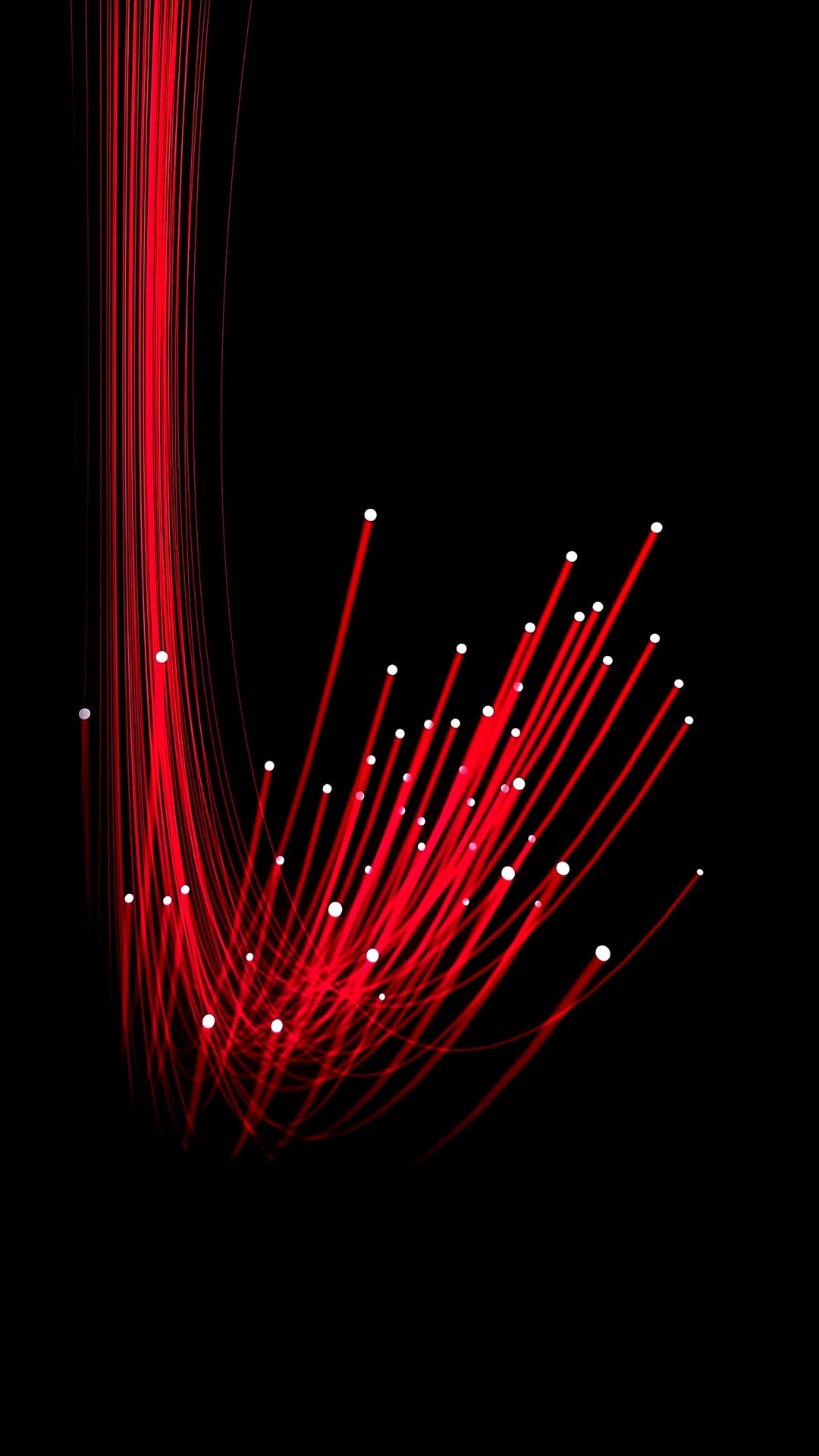 digital art, minimalism, black background, abstract, 1080P, Optic fiber, portrait display, Phone HD Wallpaper