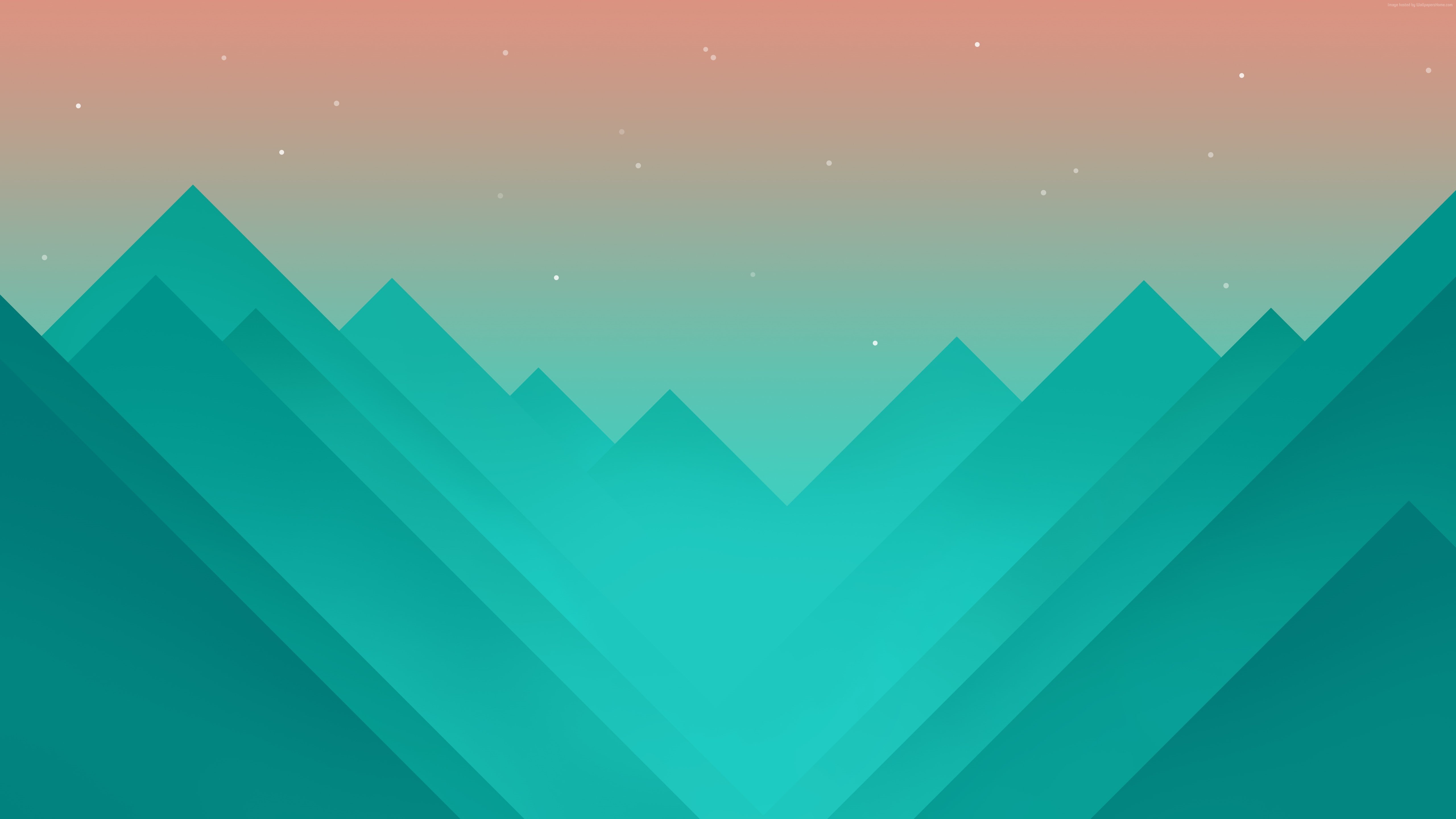4k, abstract, 5k, mountains, flat, iphone, android, 5K, polygons, HD Wallpaper