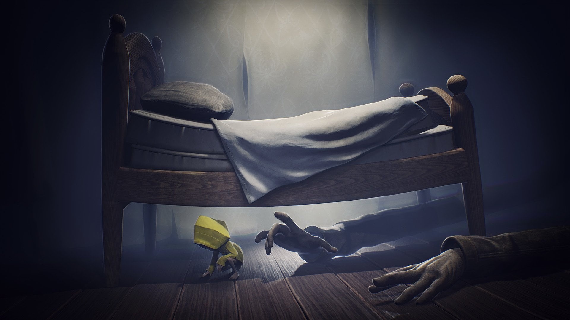 domestic room, home interior, Six (Little Nightmares), no people, hardwood floor, domestic life, Video Game, furniture, shoe, 1080P, clothing, bedroom, HD Wallpaper