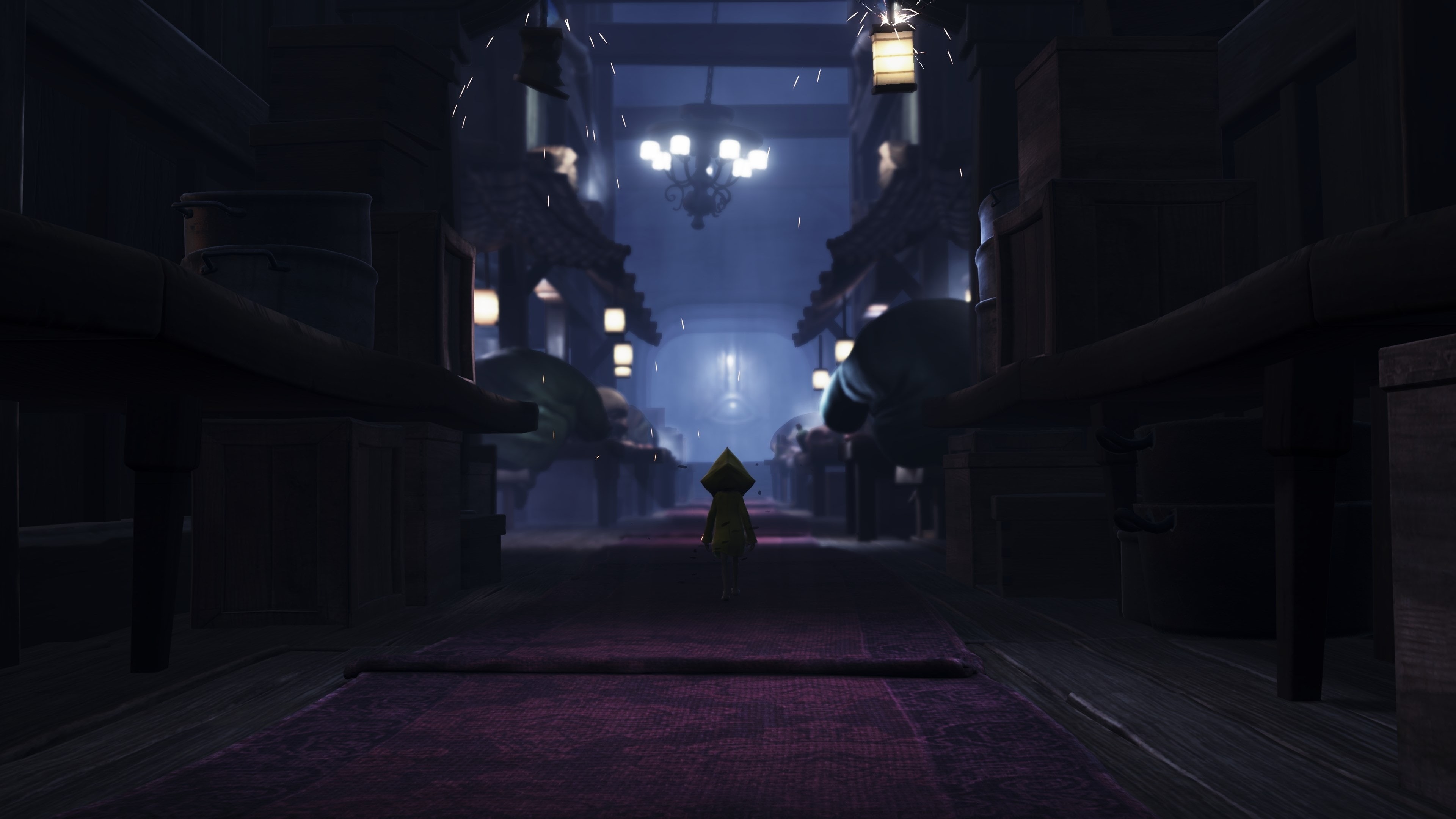 built structure, real people, little nightmares 4k   hd widescreen, one person, night, building exterior, lighting equipment, building, women, the way forward, HD Wallpaper