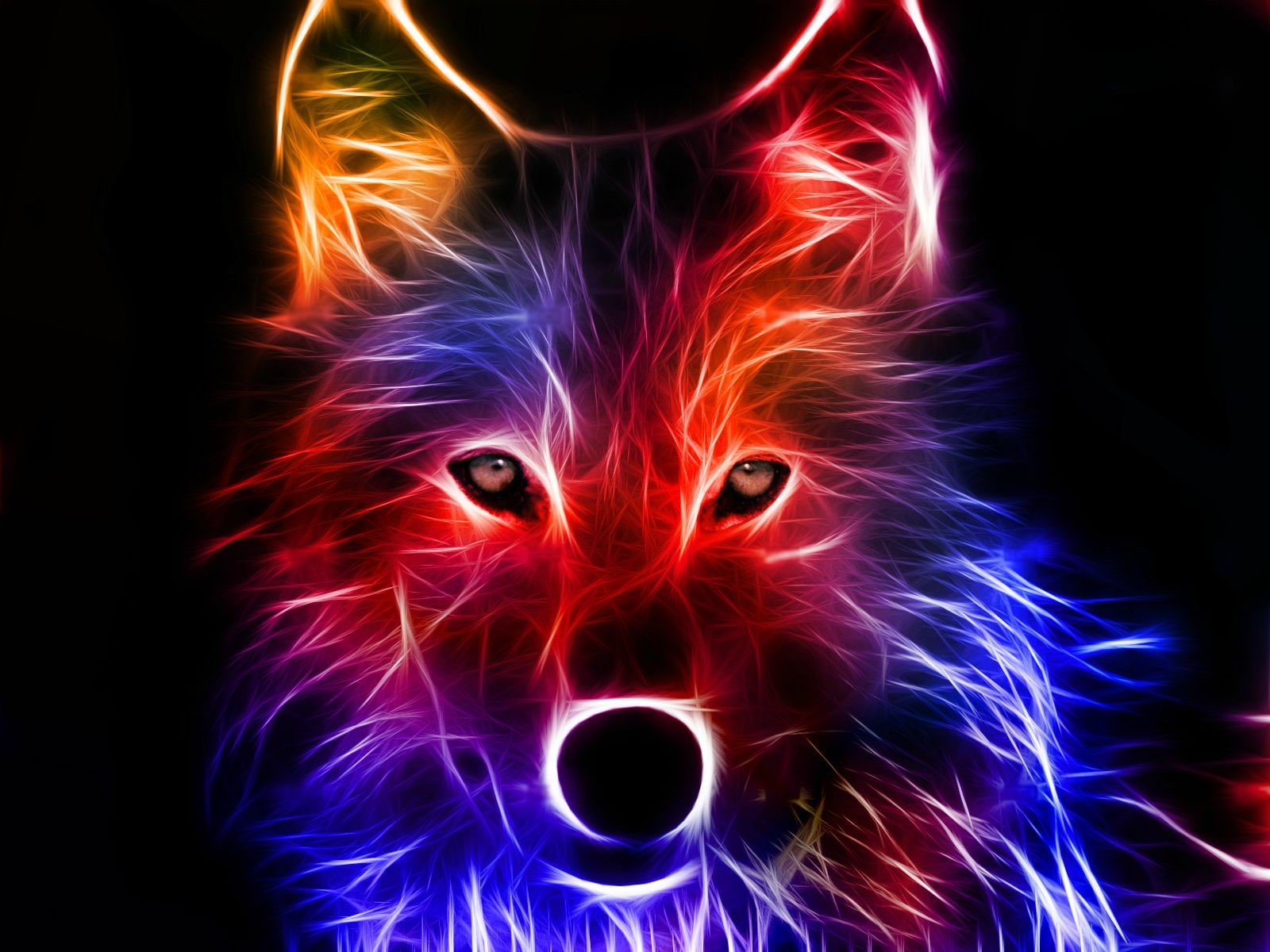 3d, 720P, abstract, animal, glass, dog, HD Wallpaper