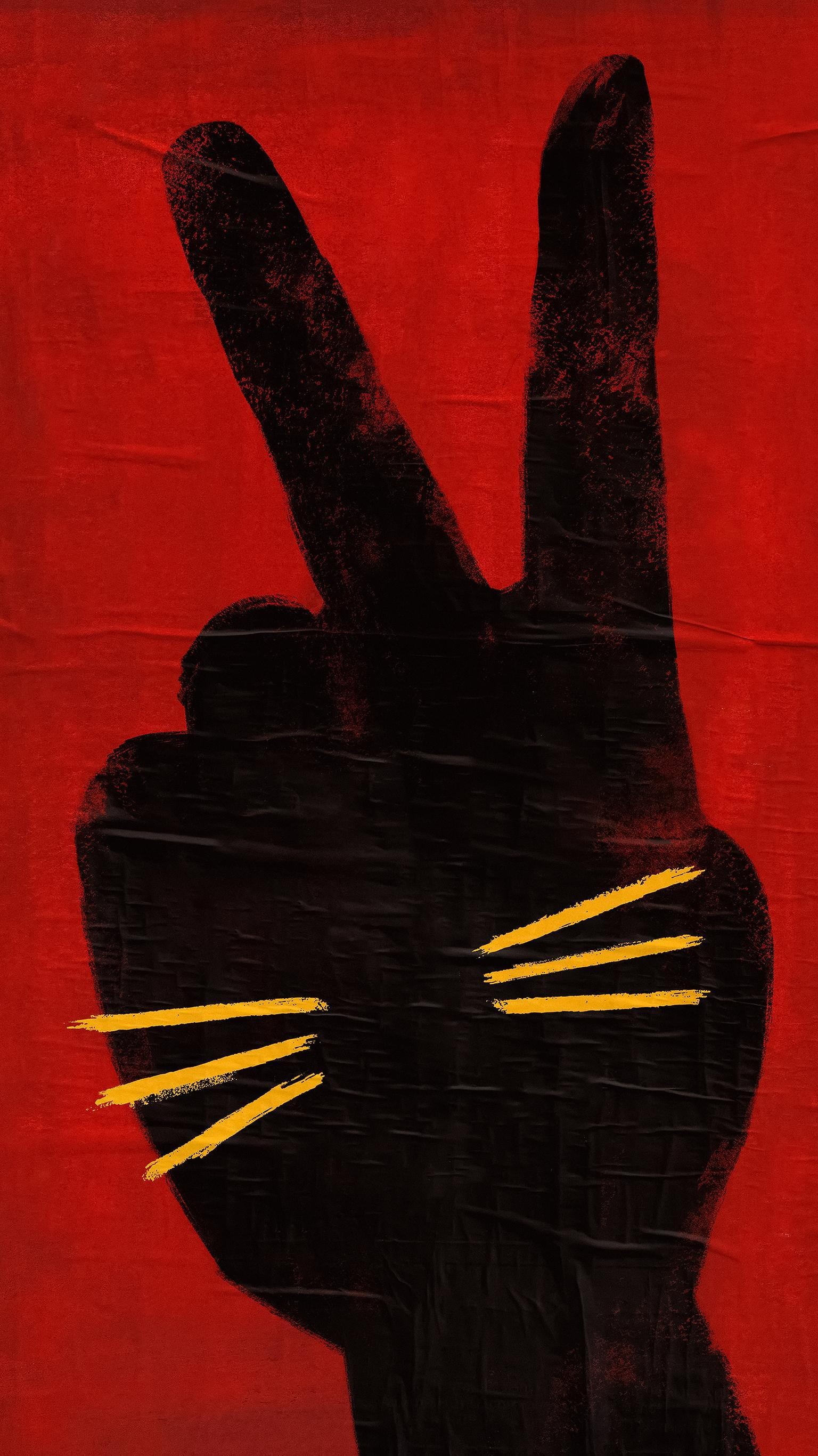 hand gesture, minimalism, 2K, Jojo Rabbit, Phone HD Wallpaper
