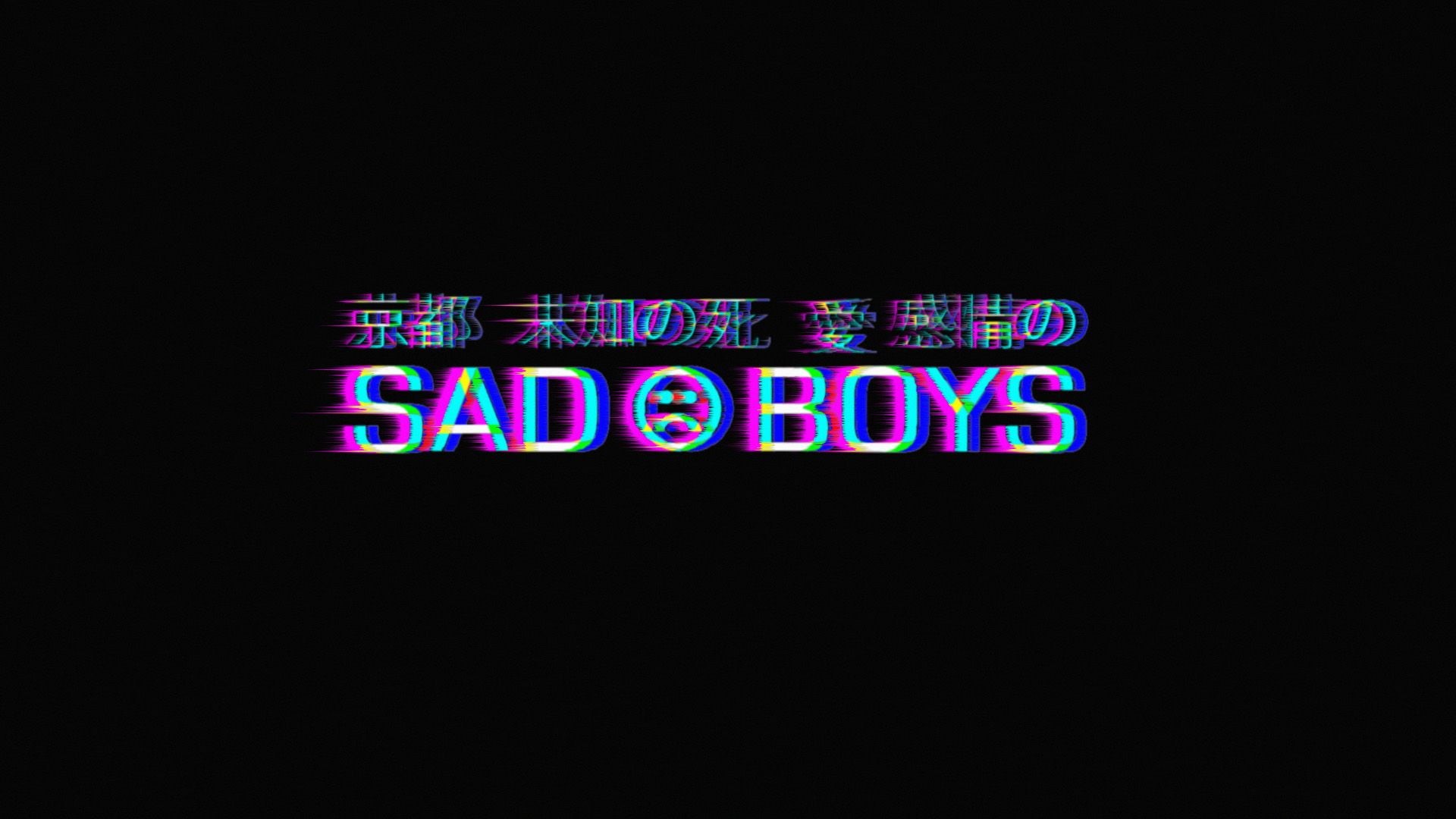vaporwave, glitch art, Japanese, 1080P, sad, HD Wallpaper