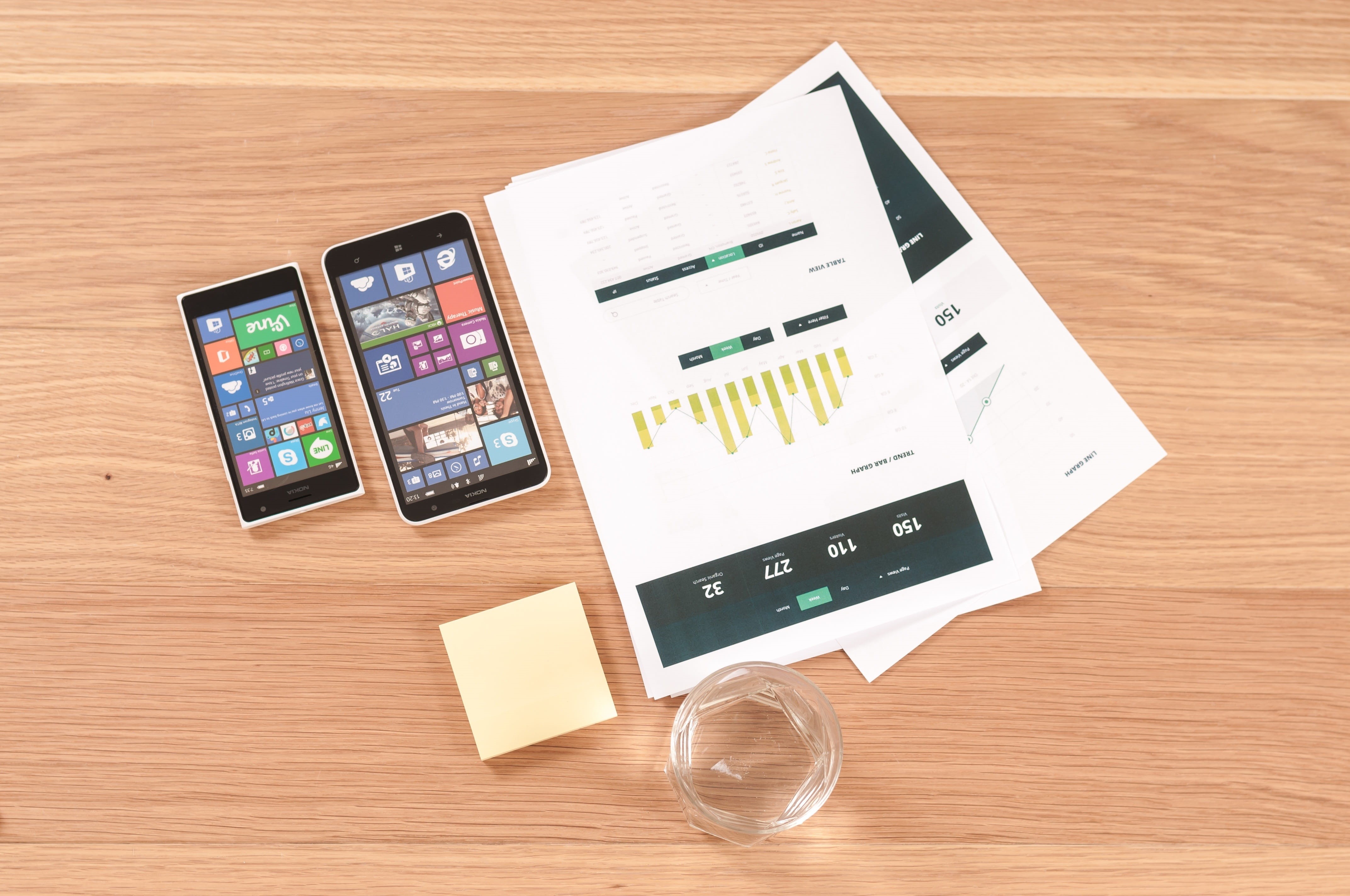 success, programming, marketing, infographic, web, microsoft, creative, high angle view, arts culture and entertainment, bussines, mobile, wood, still life, HD Wallpaper