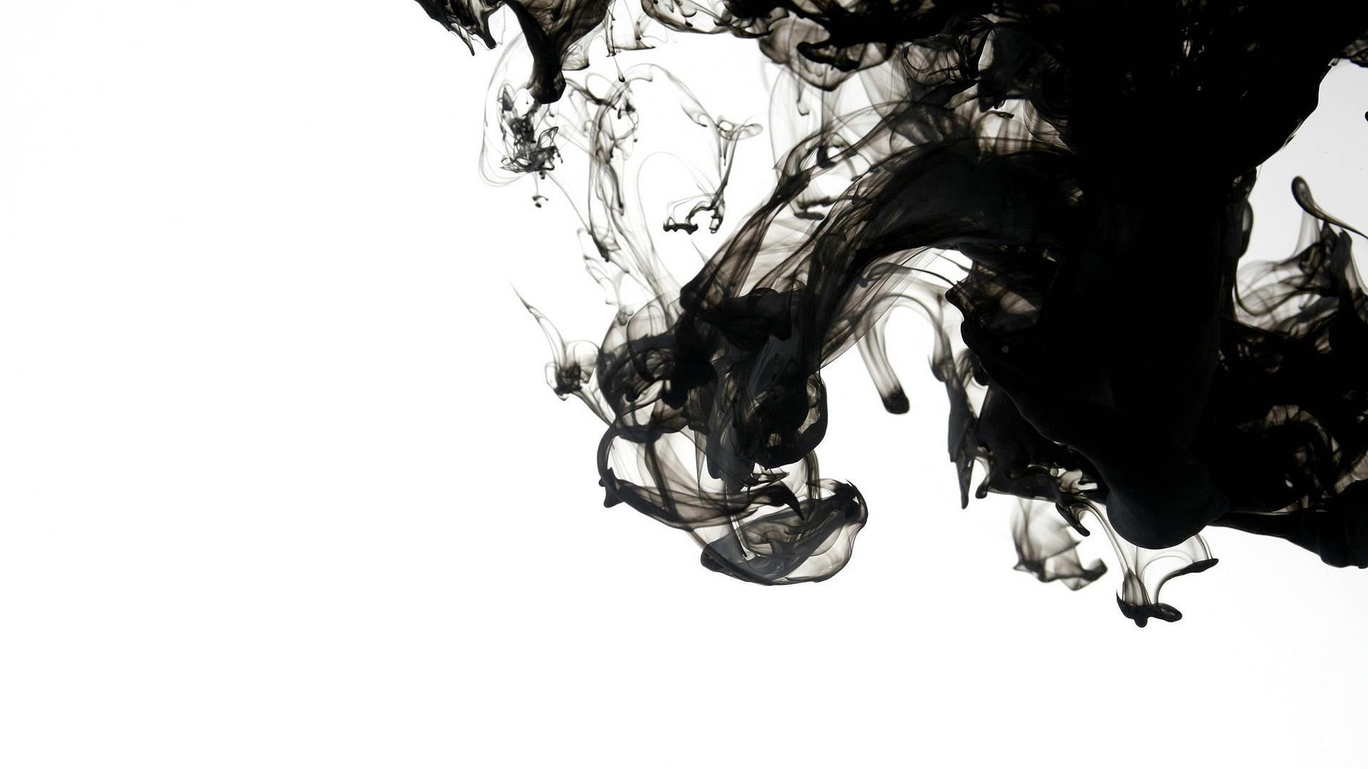 close-up, splash, white background, black, copy space, low angle view, clear sky, pattern, day, studio shot, cut out, water, sky, flowing, 1080P, outdoors, HD Wallpaper
