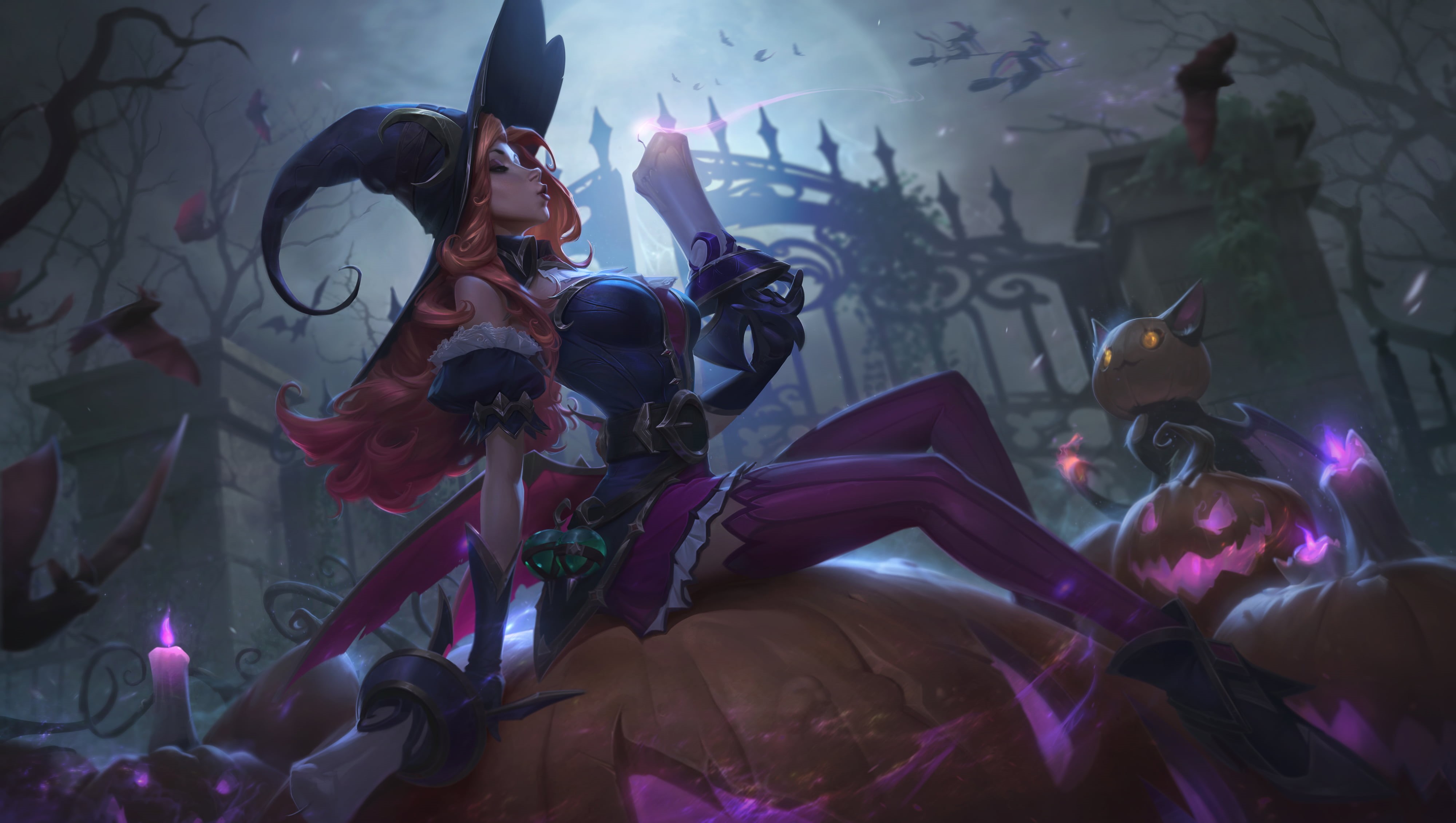 Miss Fortune (League of Legends), 4K, witch, League of Legends, HD Wallpaper