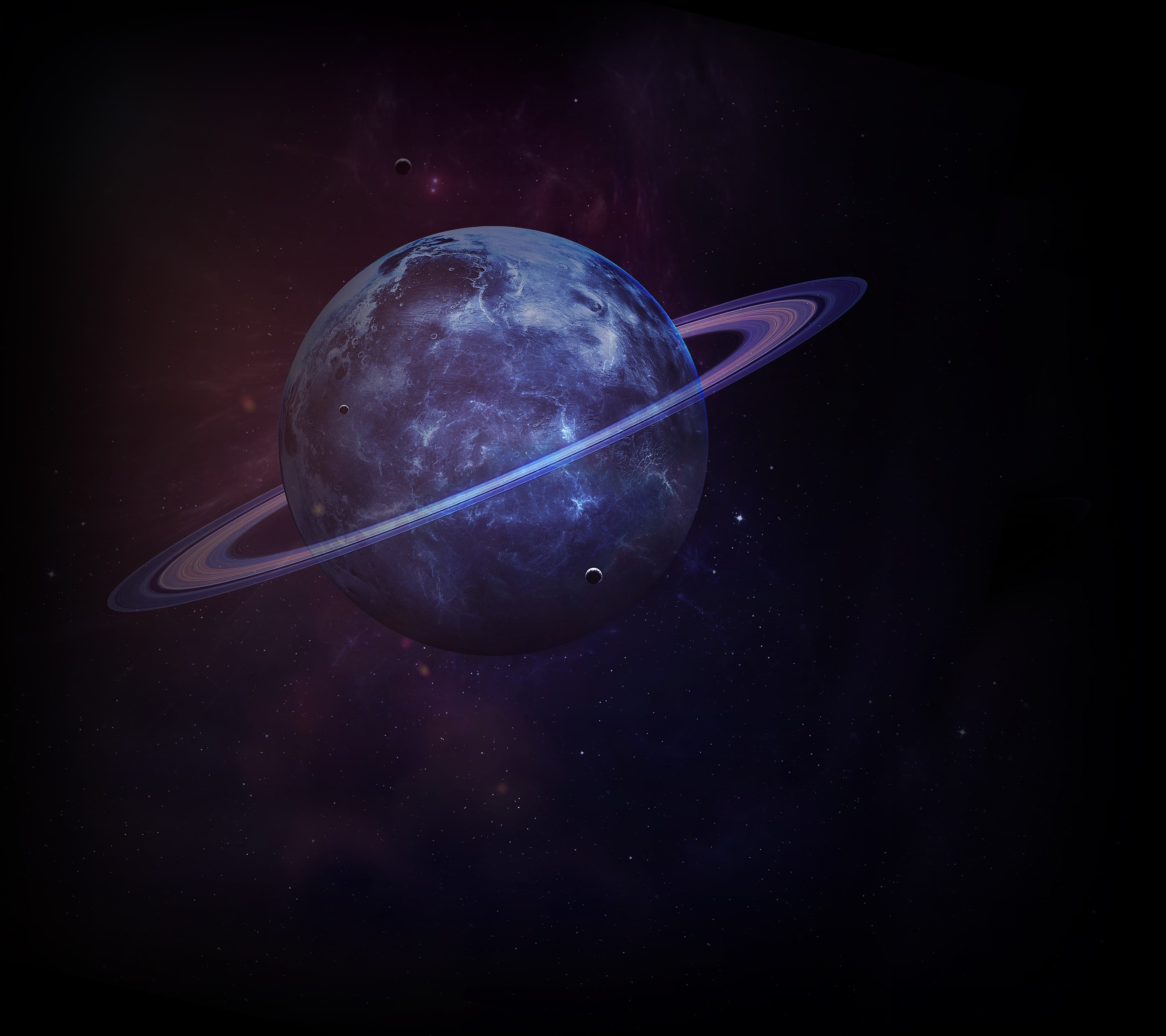 Huawei Honor V8, Saturn, Stock, Planet, 2K, HD Wallpaper