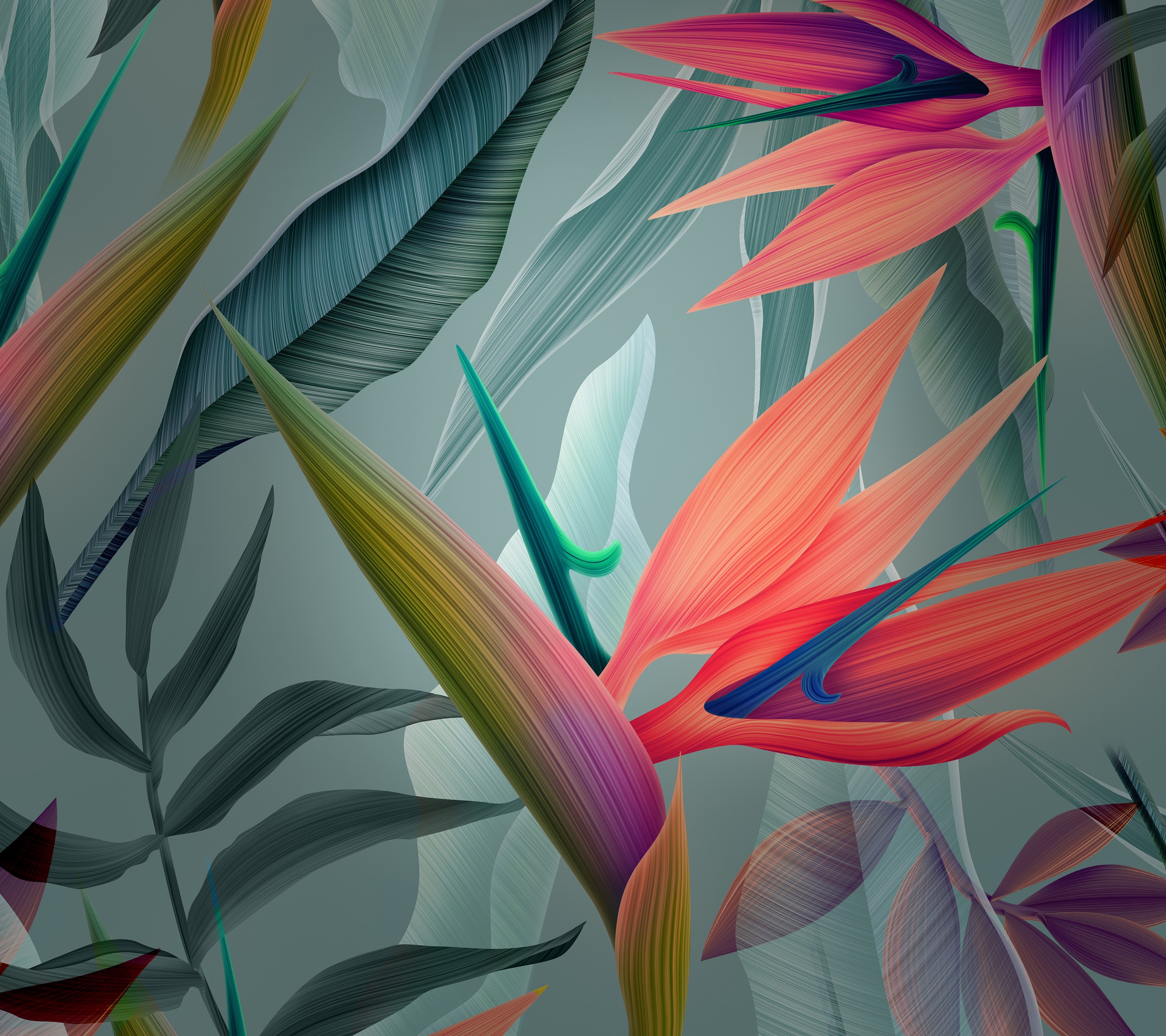 Huawei Mate 10, Leaves, 2K, Stock, HD Wallpaper