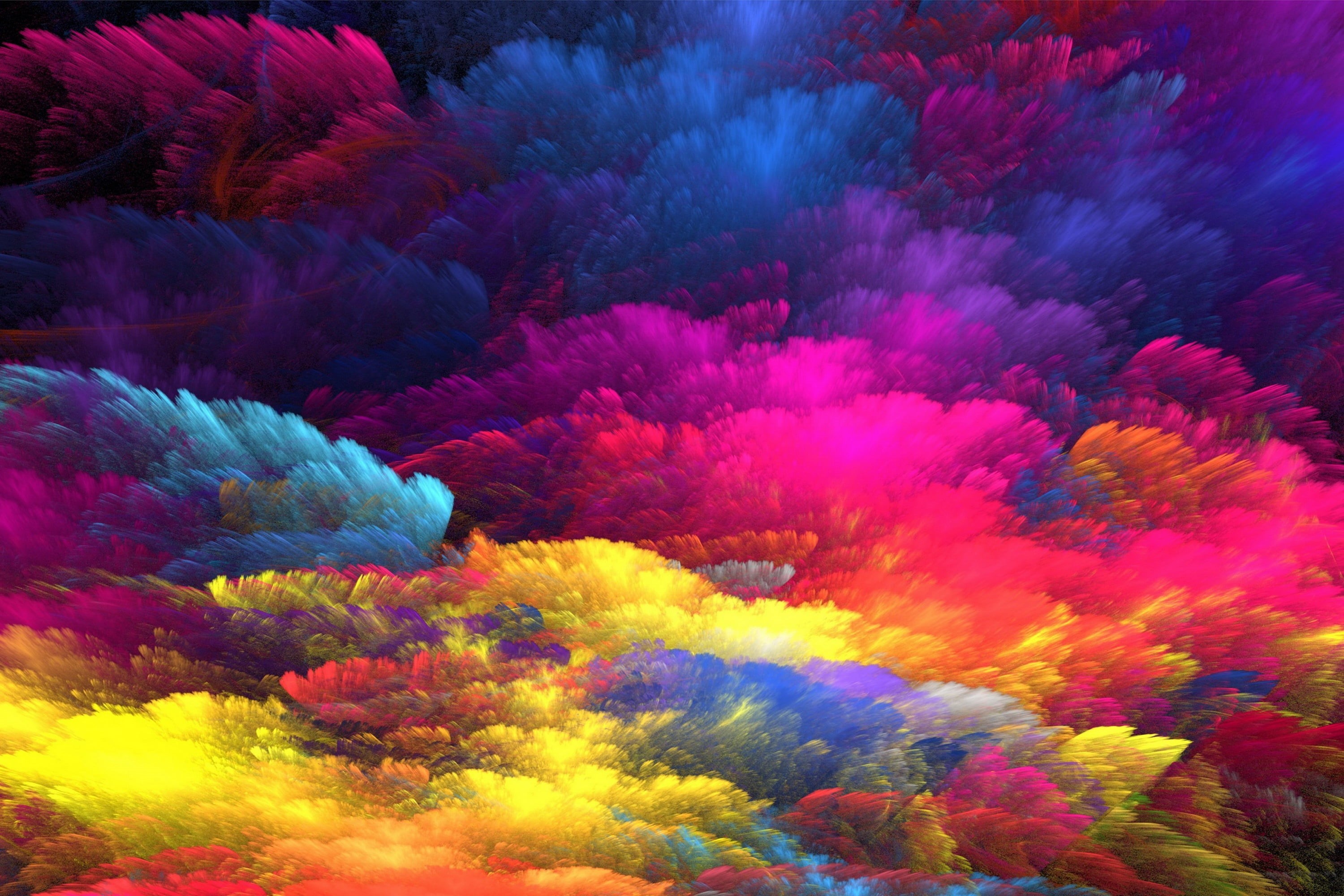 color Image, clouds, scenics - nature, space, pattern, bright, fractal, computer Graphic, underwater, multi Colored, sea, painting, no people, paint, animal, HD Wallpaper