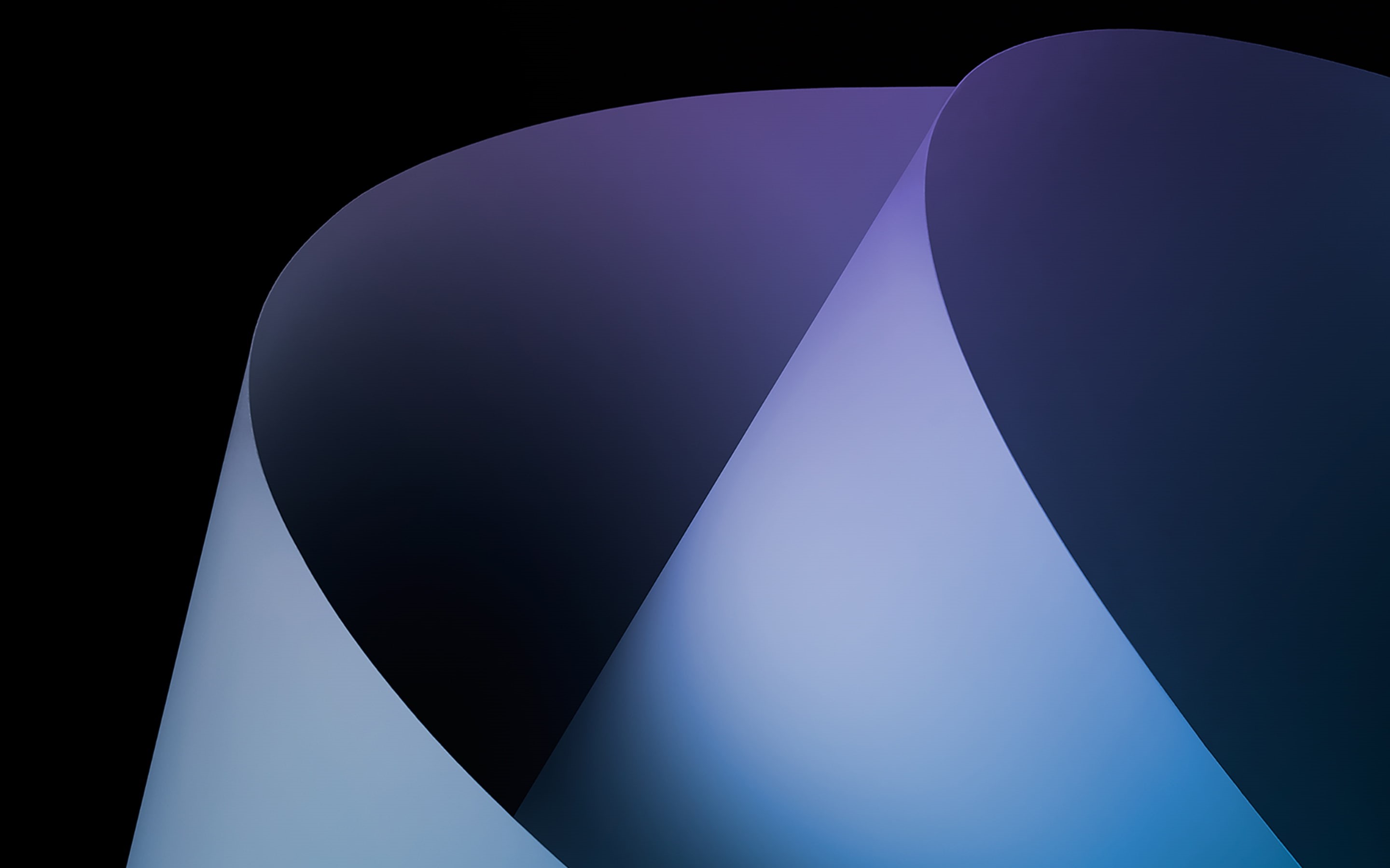 shape, indoors, sky, black background, light - natural phenomenon, no people, copy space, Curves, close-up, studio shot, 2K, blue, k, Google, design, lighting equipment, HD Wallpaper