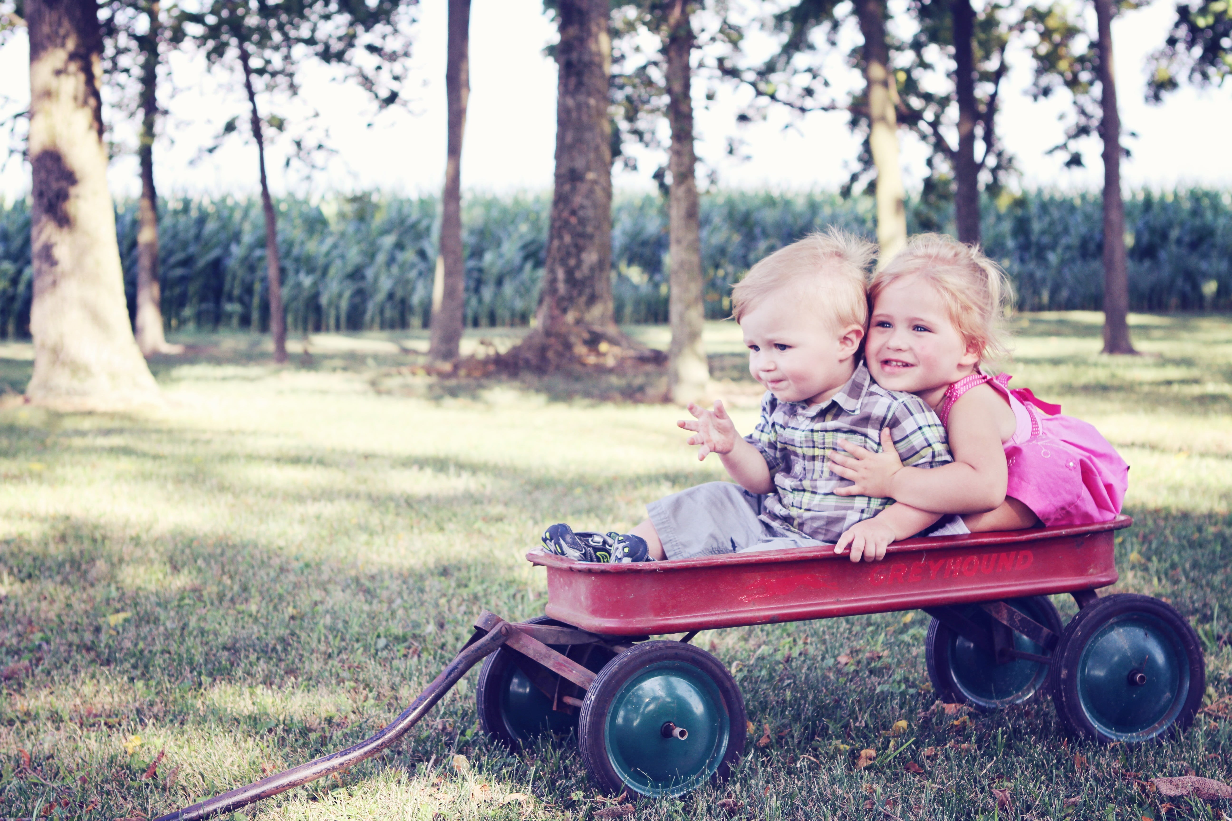 grass, joy, child, females, caring, children, together, smiling, innocence, leisure activity, family, real people, friends, outside, two people, lifestyles, HD Wallpaper