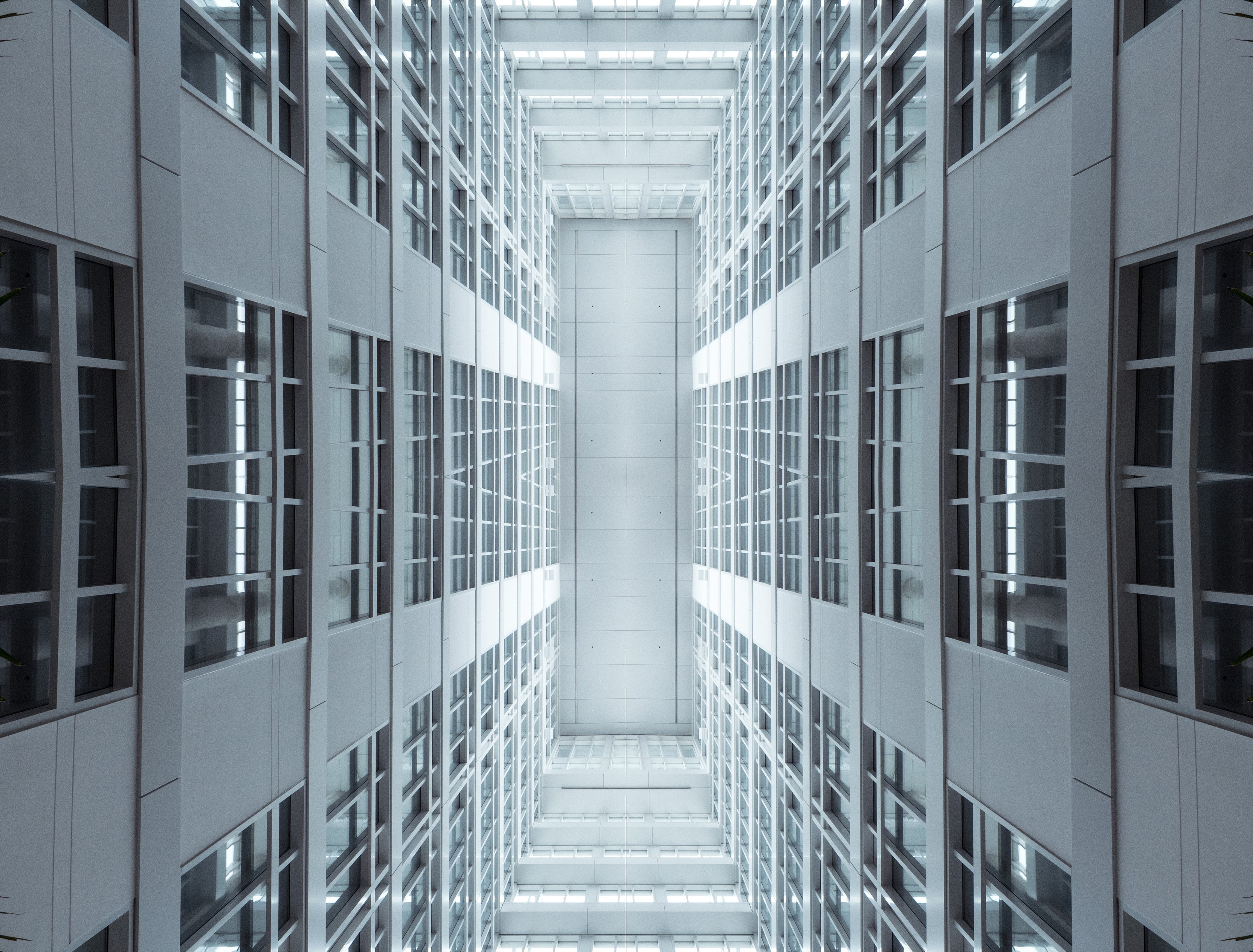 office, lights, office building exterior, geometric shape, steel, architecture, pattern, reflection, modern, building exterior, outdoors, ceiling, built structure, HD Wallpaper