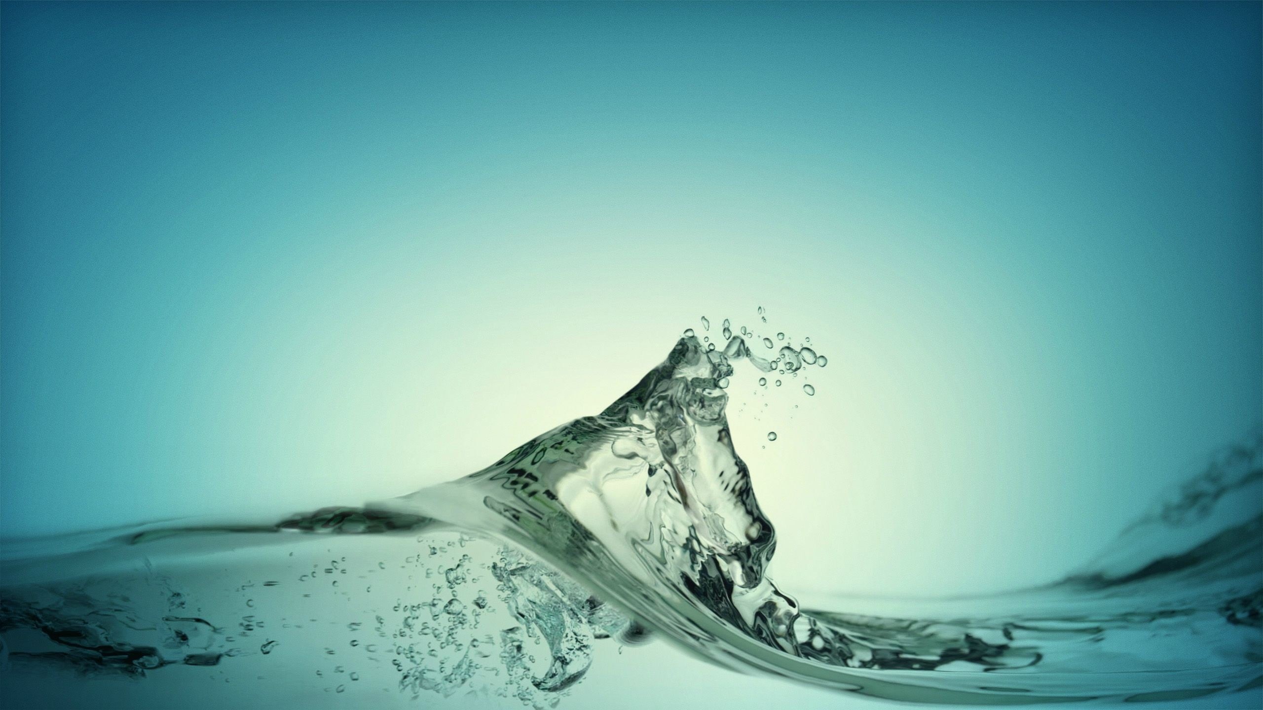 copy space, drop, 2K, water, rippled, colored background, purity, studio shot, close-up, indoors, splash, splashing, food and drink, freshness, blue background, HD Wallpaper