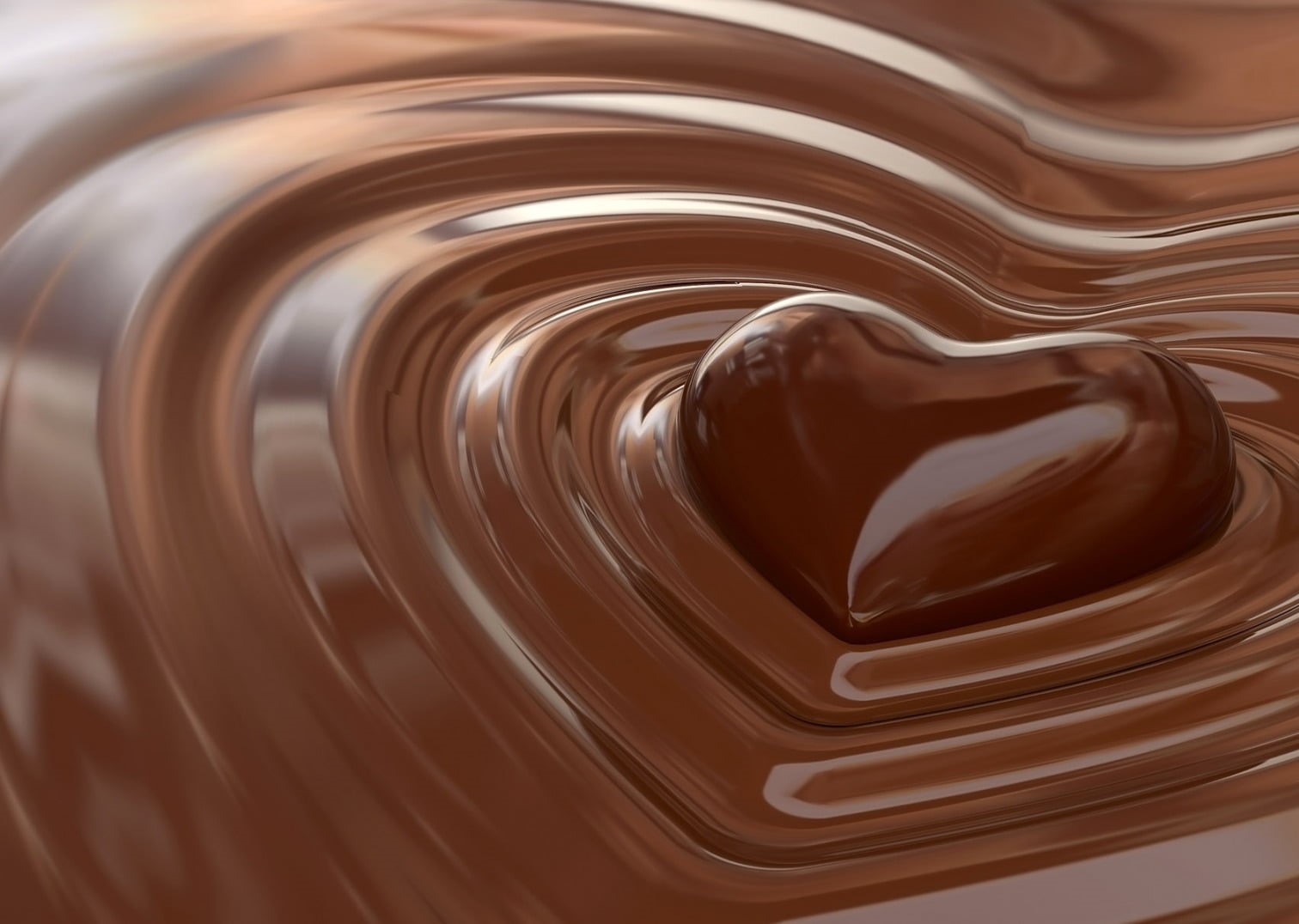 wave, hot Chocolate, wet, household equipment, candy, shiny, design, close-up, chocolate Candy, syrup, still life, abstract, liquid, heart, 720P, brown, HD Wallpaper