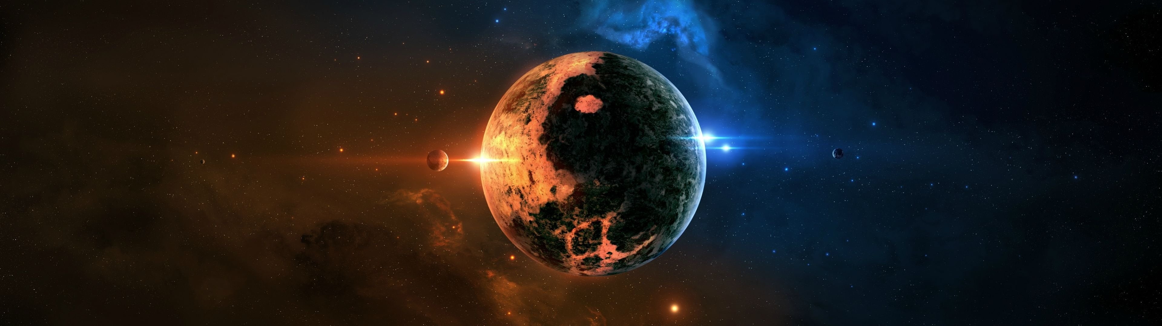 panoramic, 2K, owdlarrd, 3840x1080, HD Wallpaper
