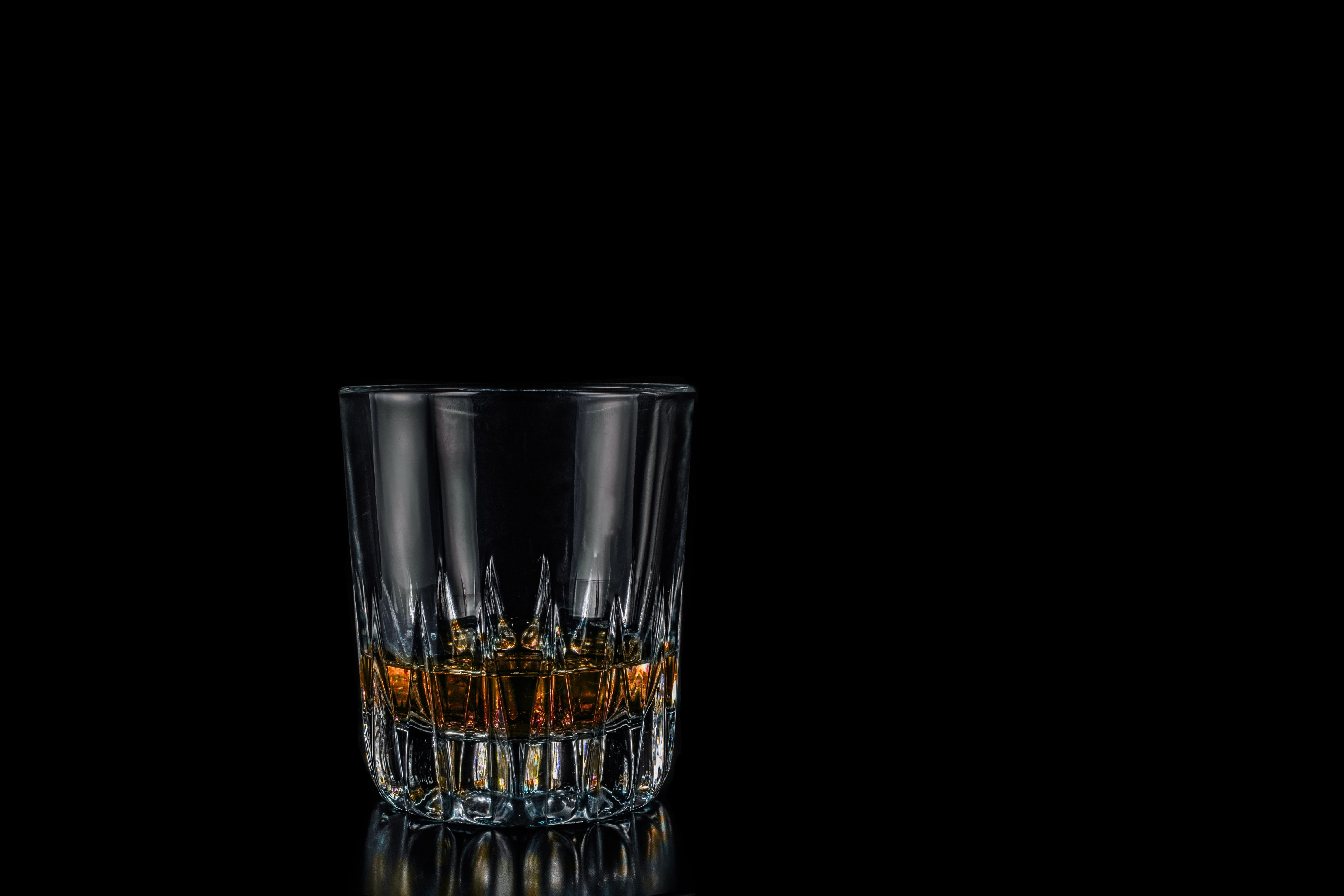crystal glass, close-up, rocks, water, glass, crystal glassware, whisky, transparent, cut out, glass - material, background, single object, rum, sw, 5K, HD Wallpaper