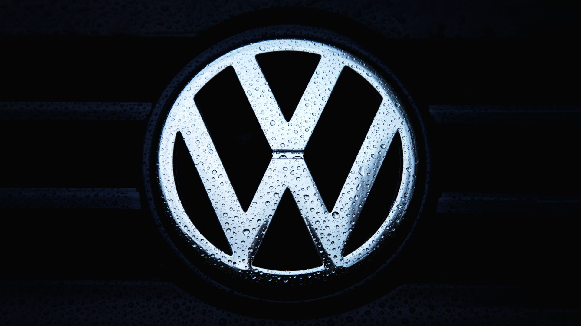 wet, cars, hd, logo, water, 1080P, volkswagen, drops, HD Wallpaper