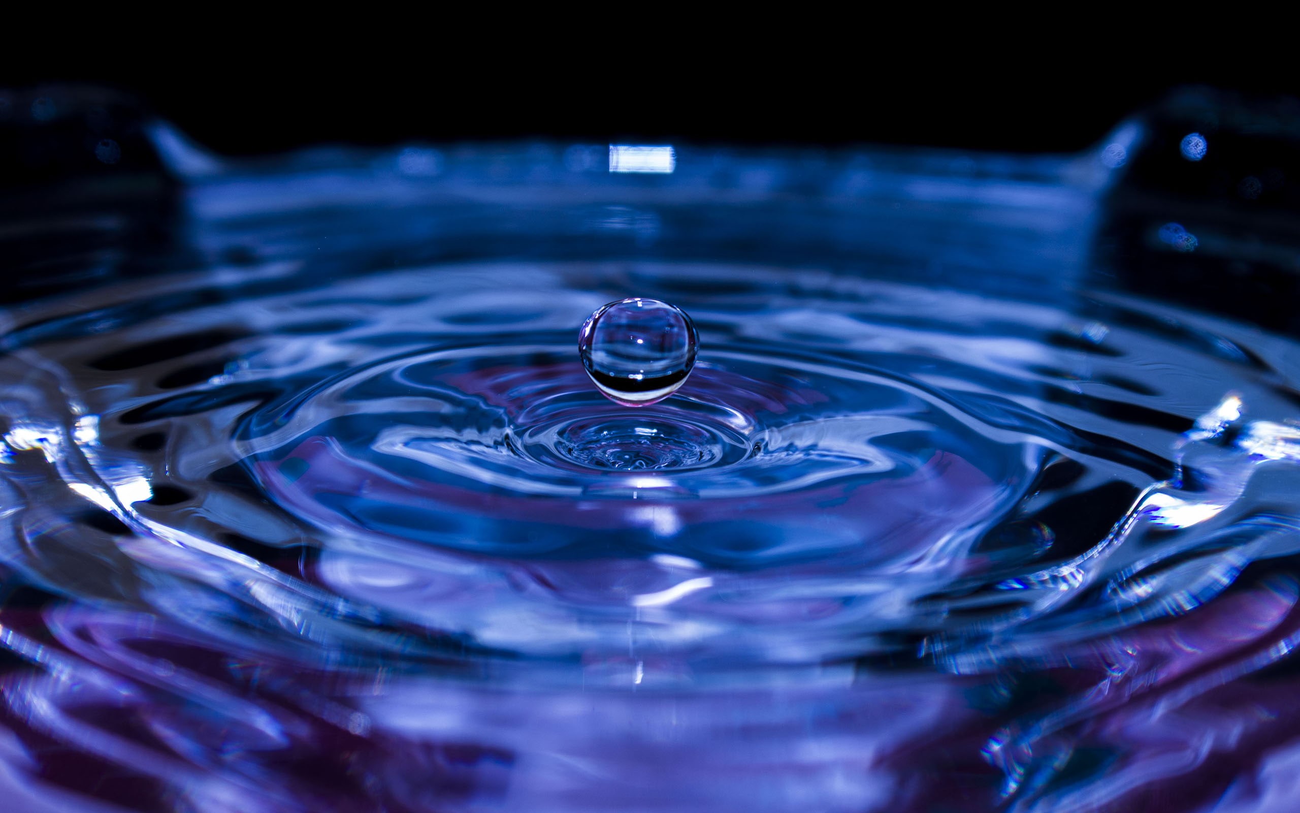 macro, drop, water, nature, hd, 2K, HD Wallpaper