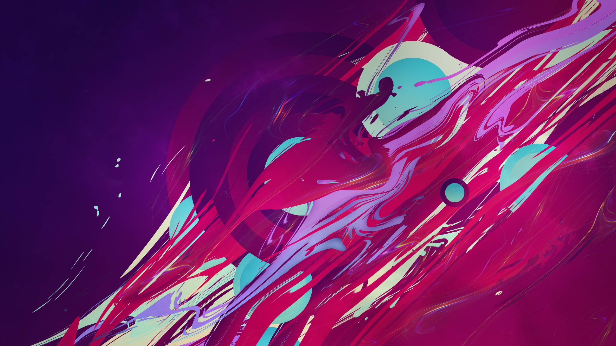 Geometric, 2K, Colorful, Waves, Flow, HD Wallpaper