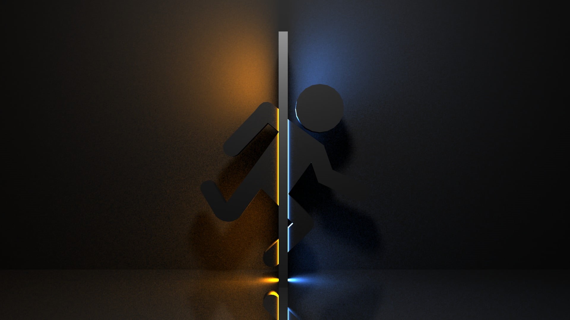 paper, shadow, home interior, illuminated, reflection, cut, table, modern, glowing, technology, human, illustration, indoors, wall - building feature, video games, HD Wallpaper