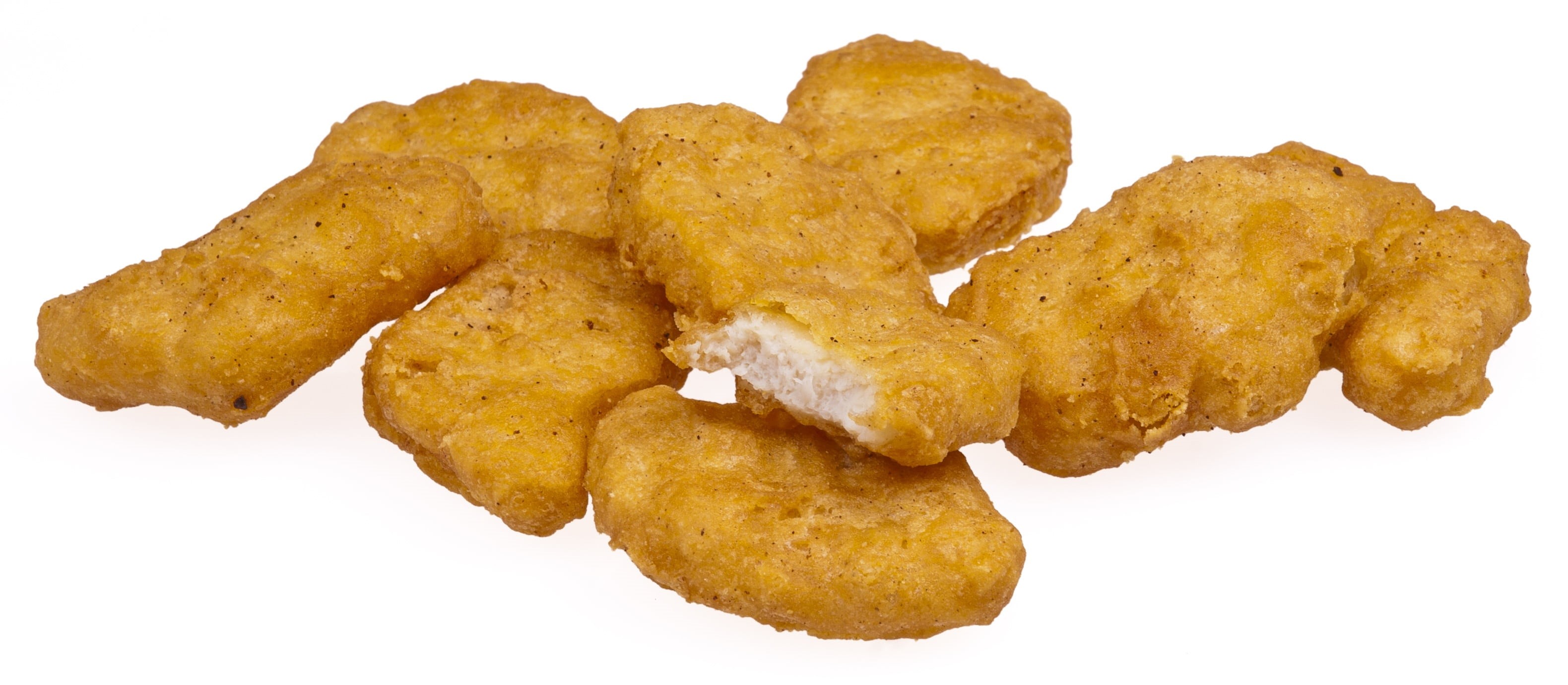 unhealthy eating, potato, heap, fried, diet, carbohydrate - food type, fried chicken, white background, food, food and drink, mcnuggets, eat, surface, prepared potato, HD Wallpaper