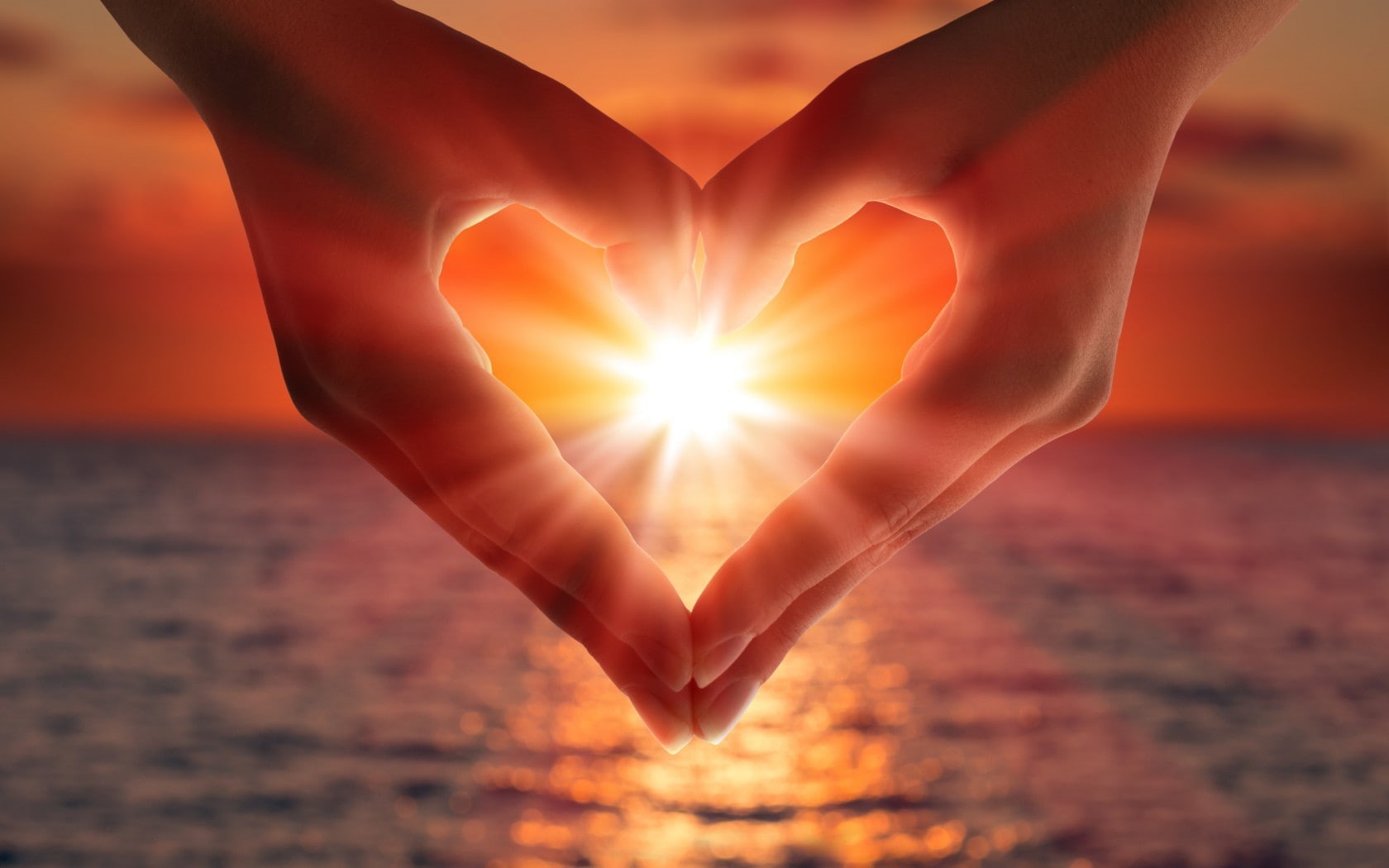 720P, Sunset, light, romantic, Love, Sea, human, heart, hands, HD Wallpaper