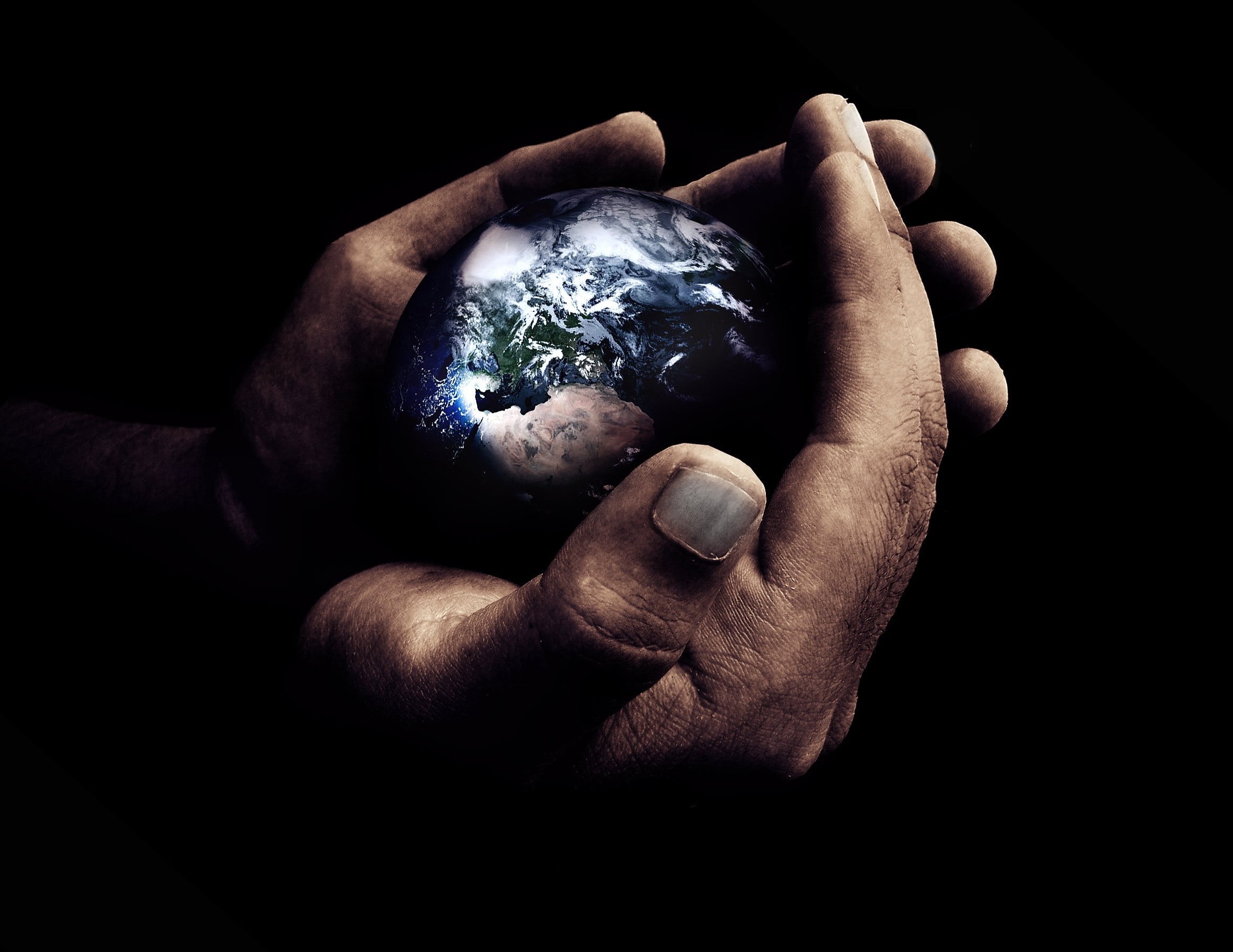 sphere, 1080P, nature, protection, symbols Of Peace, gemstone, hands, planet - Space, globe - Man Made Object, human body part, ideas, finger, single object, HD Wallpaper