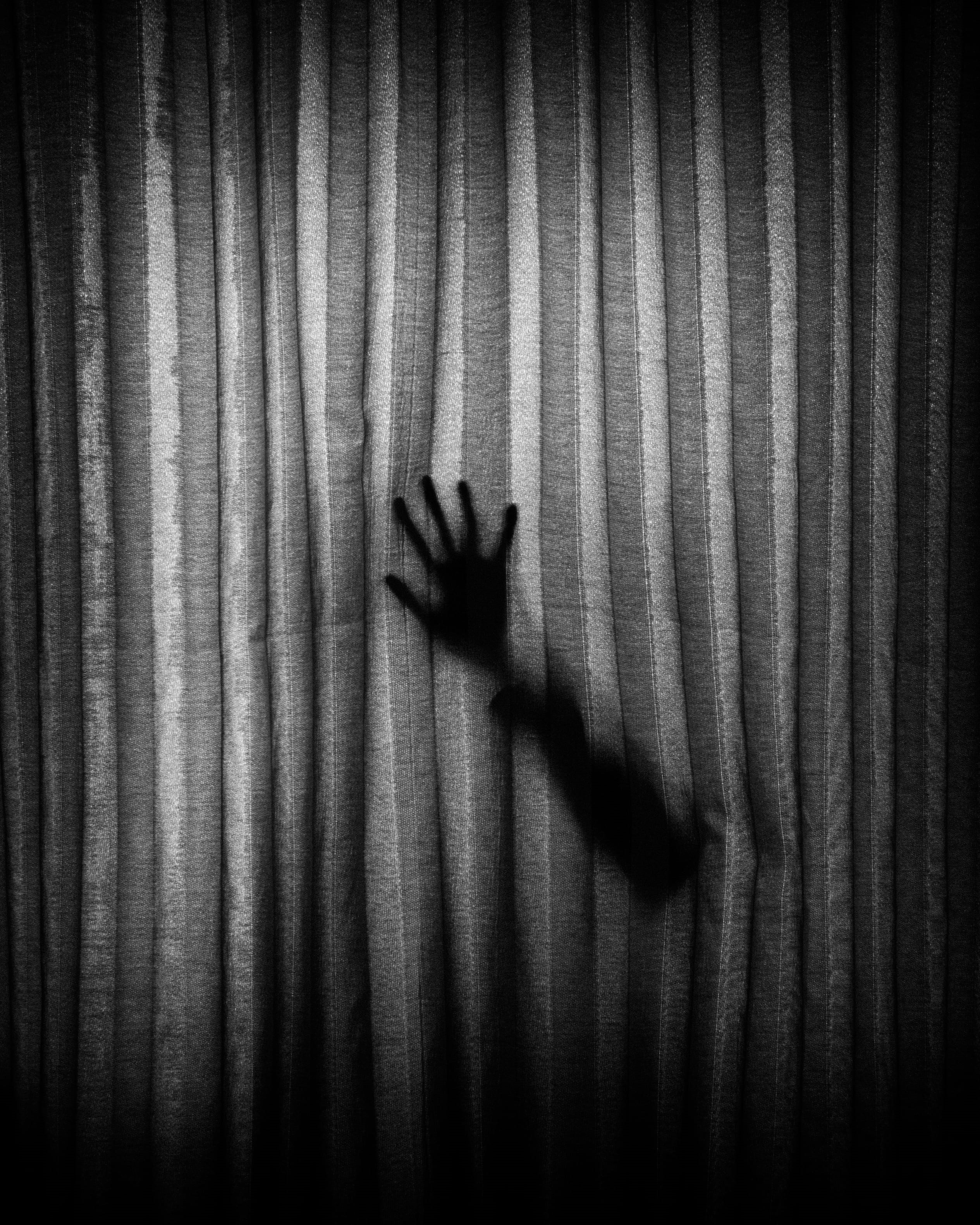 body part, striped, black and white, thriller, scary, aggression, finger, psycho, lifestyles, focus on shadow, unrecognizable person, silhouette, texture, Phone HD Wallpaper