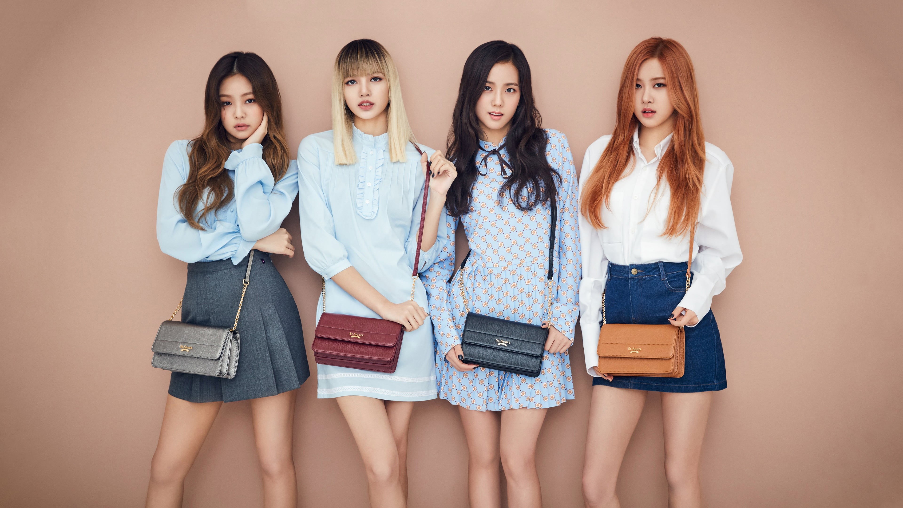 Blackpink, Lisa, Kpop, Rosé, 4K, Jisoo, Rose, Jenny, HD Wallpaper