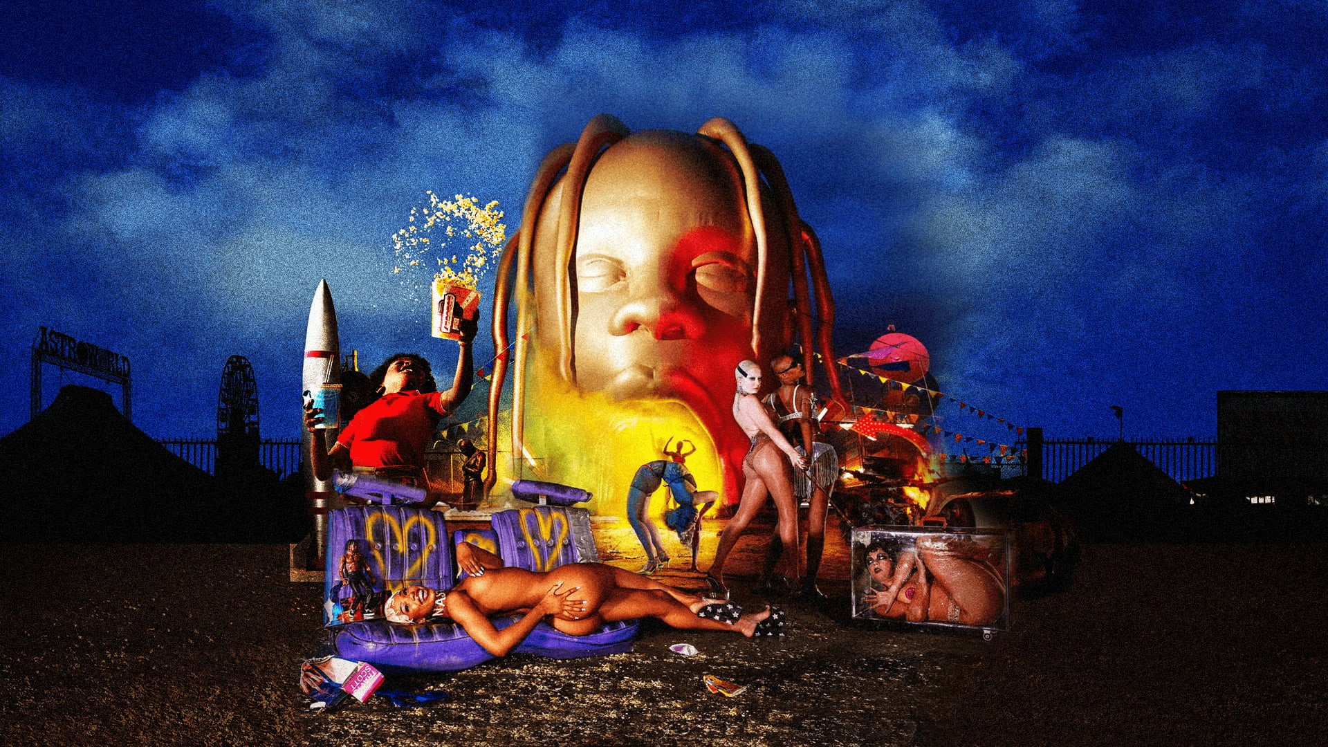 Astroworld, Travis Scott, 1080P, HD Wallpaper