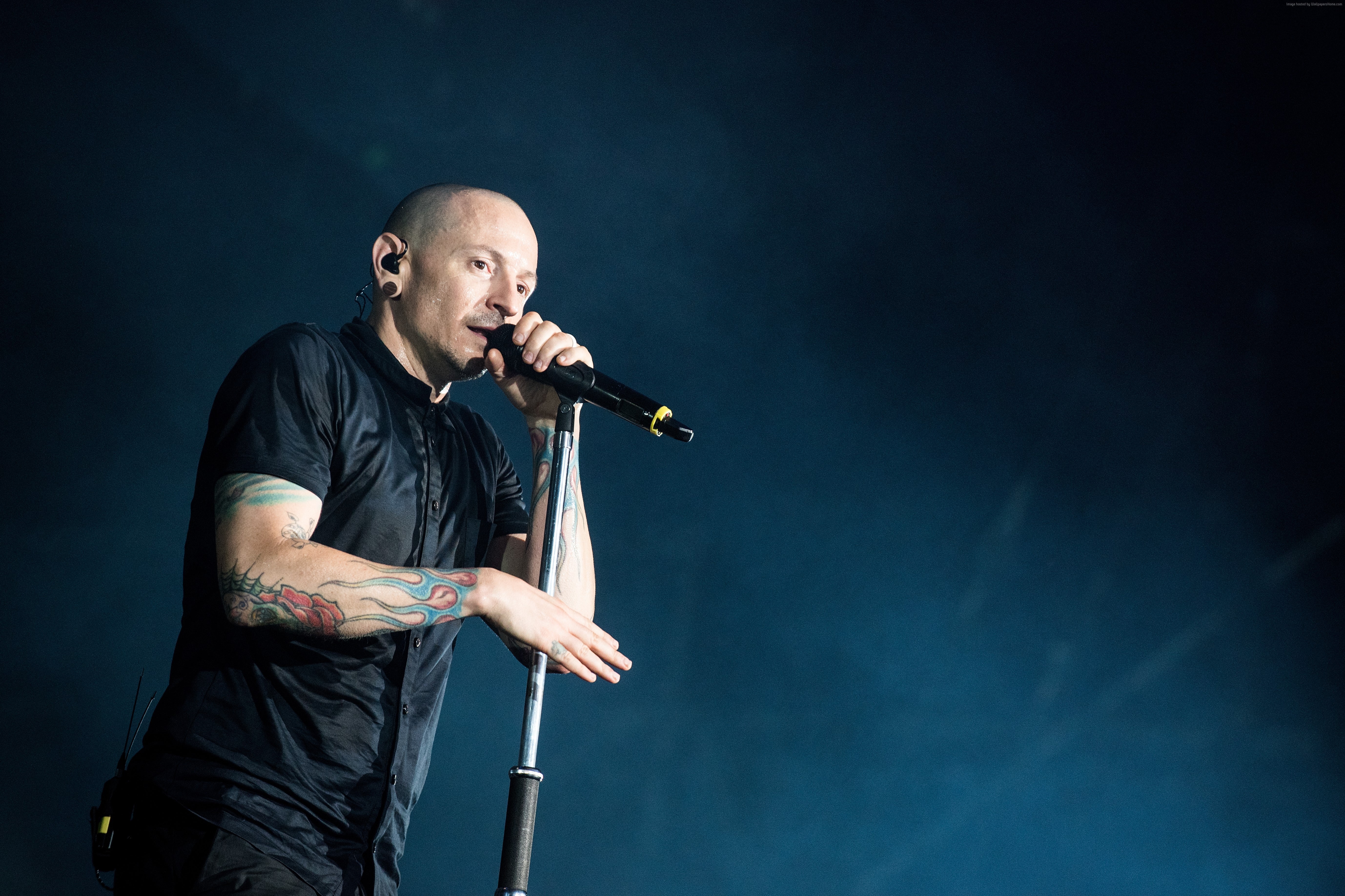 5K, Chester Bennington, photo, 5K, HD Wallpaper
