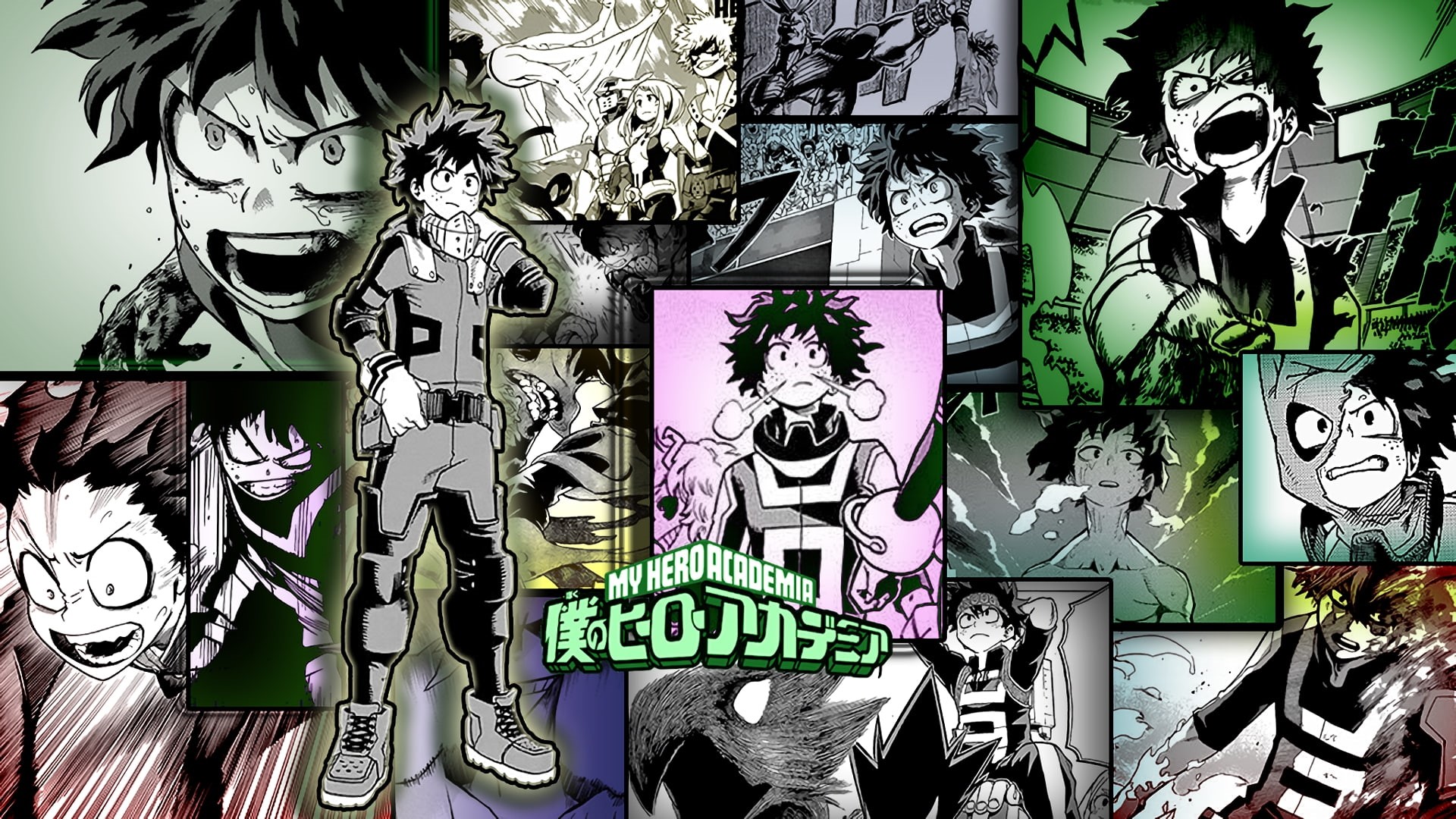 disguise, representation, manga, full frame, no people, human representation, text, mask, art and craft, 1080P, variation, Midoriya Izuku, built structure, HD Wallpaper