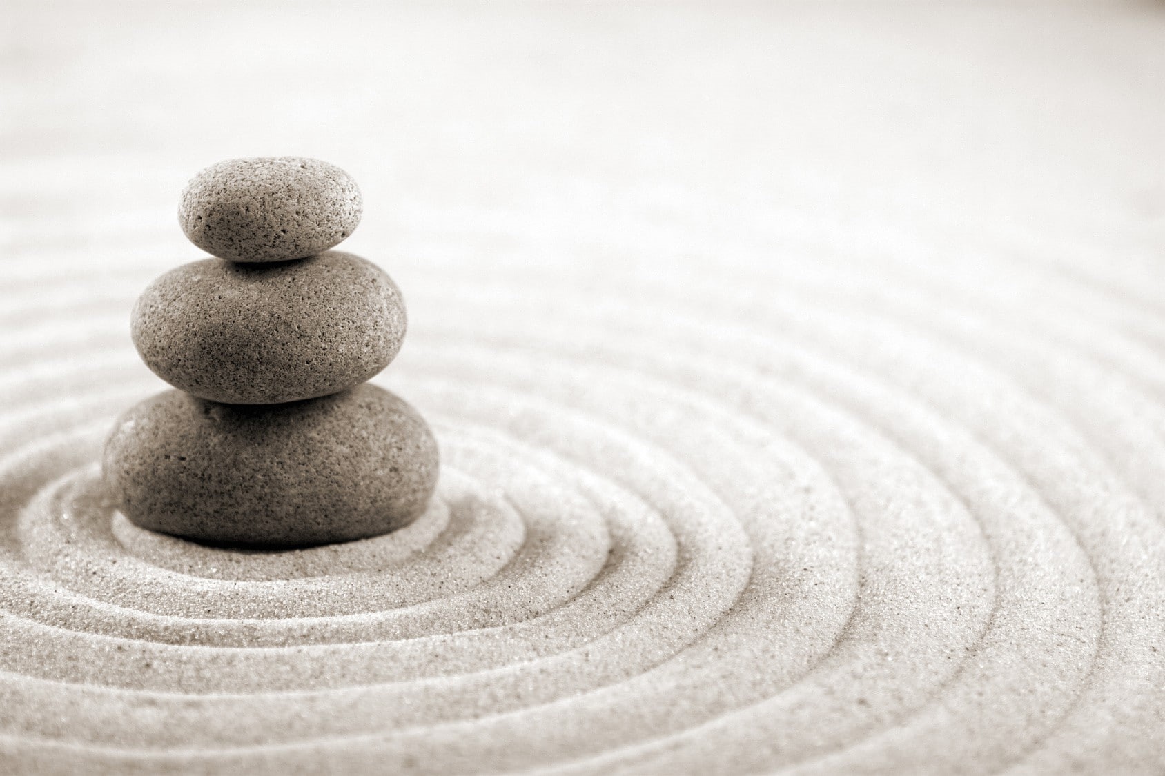 nature, depth of field, Gravity, stones, photography, blurred, circle, macro, zen, sand, 720P, HD Wallpaper