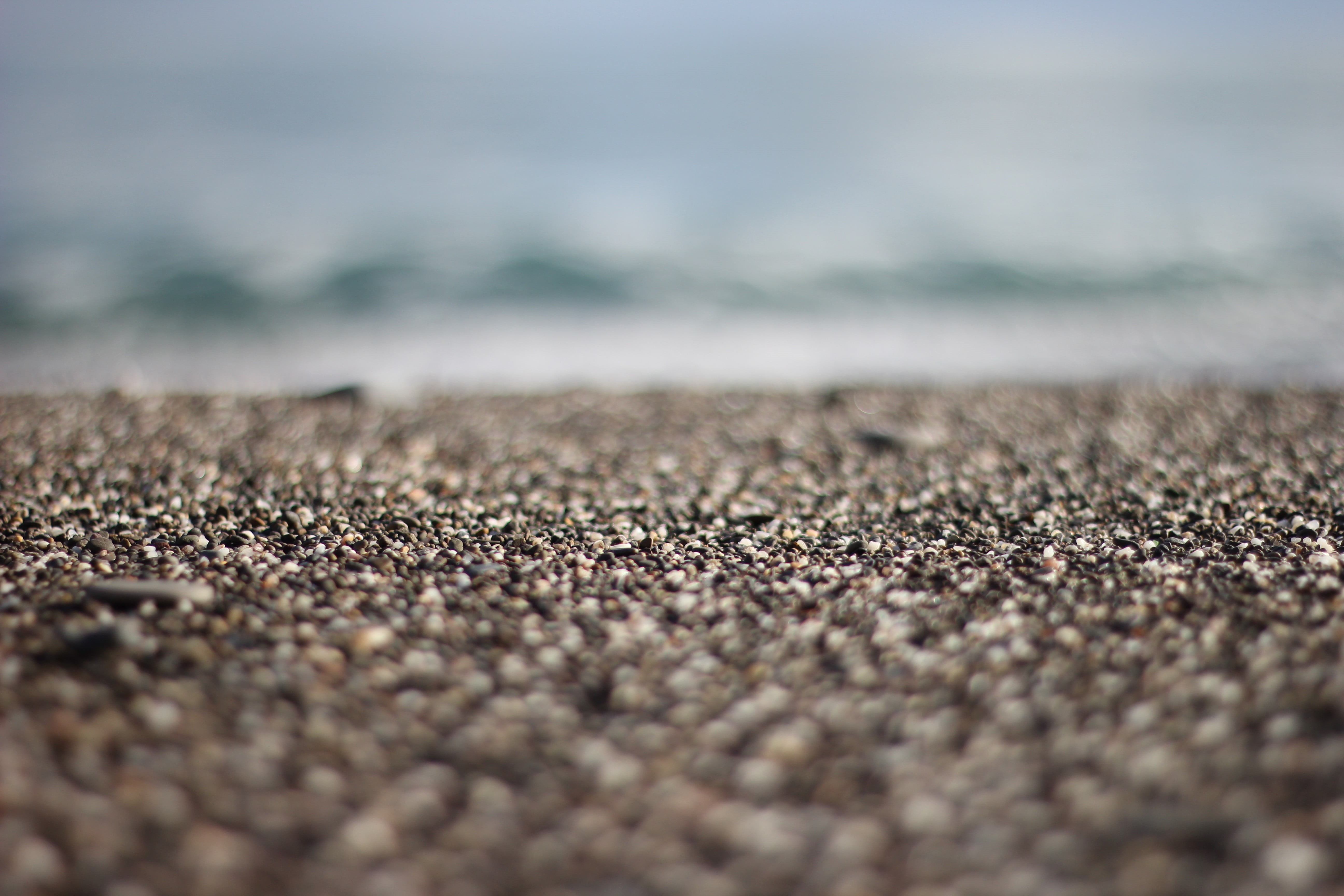 textured, no People, stone - object, focus, ground, color Image, nature, defocused, beach, blurred, 5K, abstract, tilt shift, pebble, sand, textured Effect, HD Wallpaper