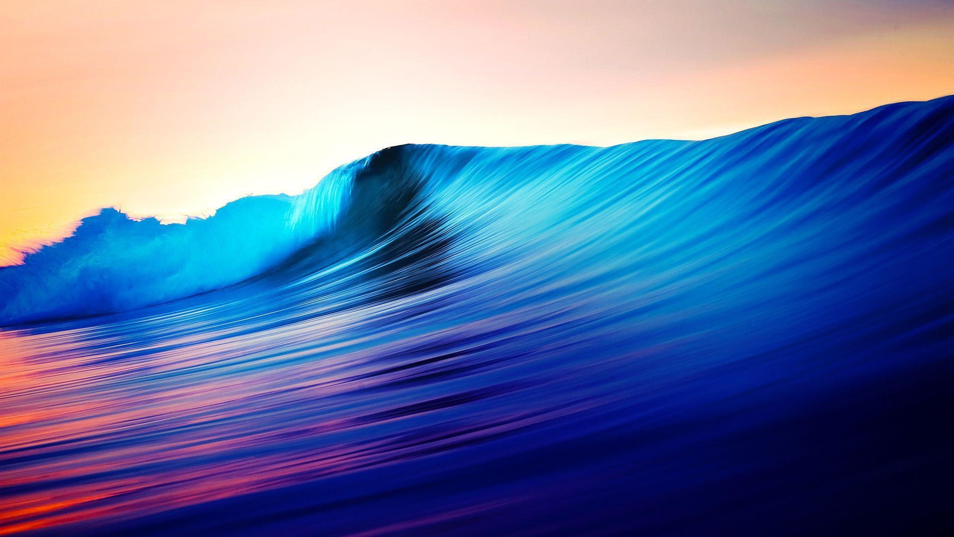 1080P, photography, wave, waves, colorful, tidal, 1920x1080, HD Wallpaper