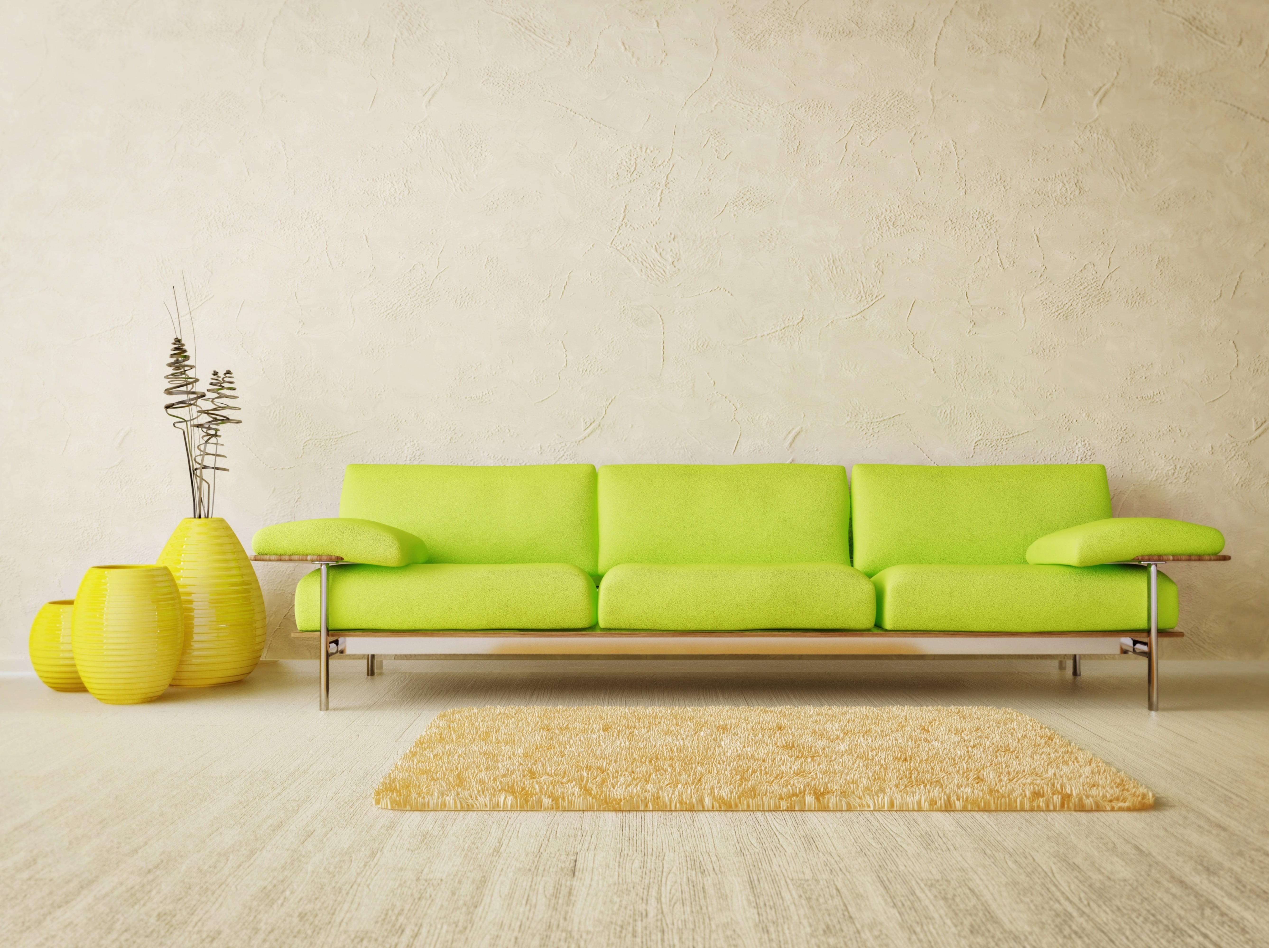 leather, no People, decor, green, comfortable, home interior, elegance, table, light, decoration, Mat, wall - Building Feature, domestic Room, 5K, yellow, HD Wallpaper