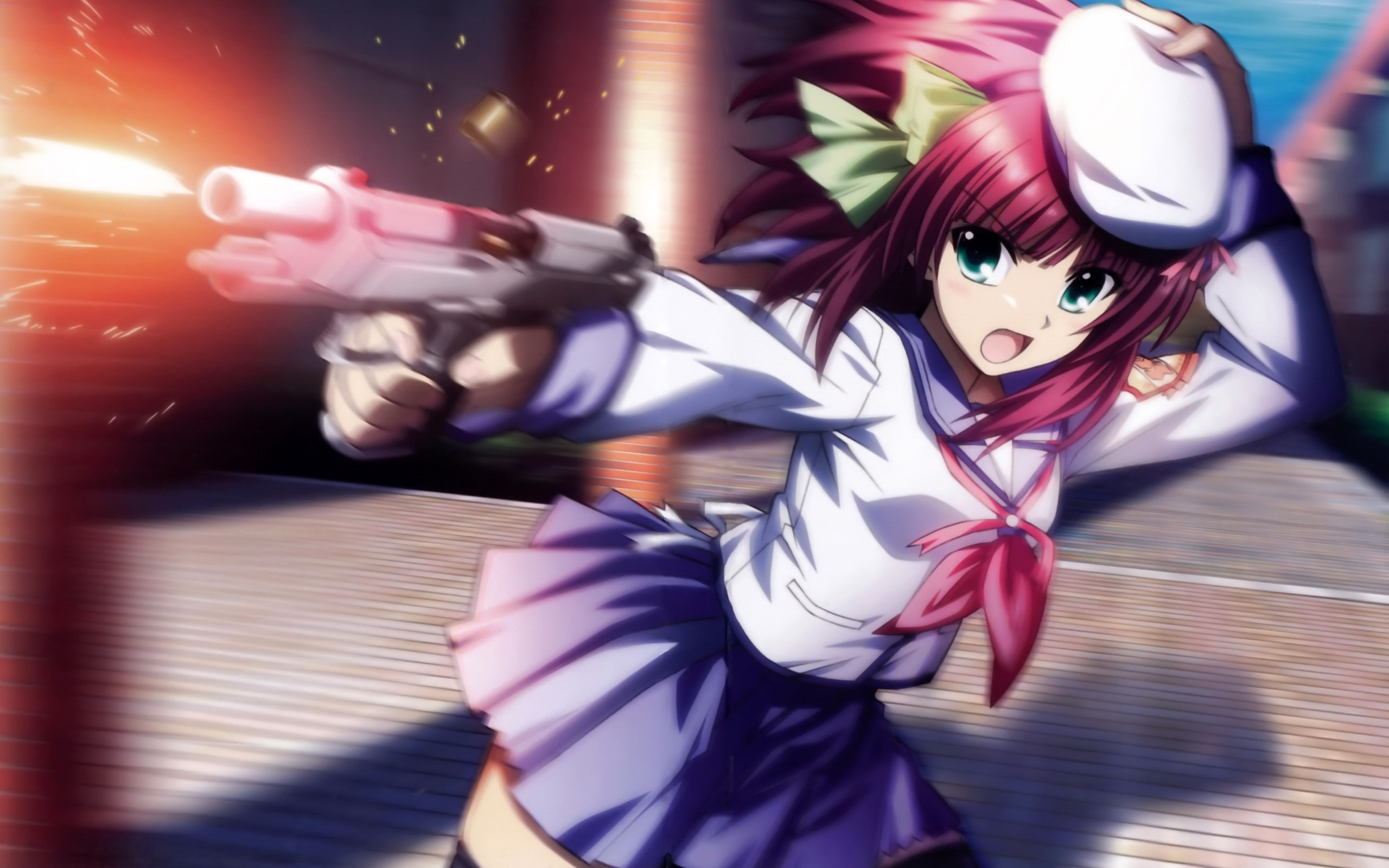 gun, disguise, lifestyles, arts culture and entertainment, anime, clothing, three quarter length, mask, blurred motion, 2K, sunlight, art and craft, young adult, HD Wallpaper