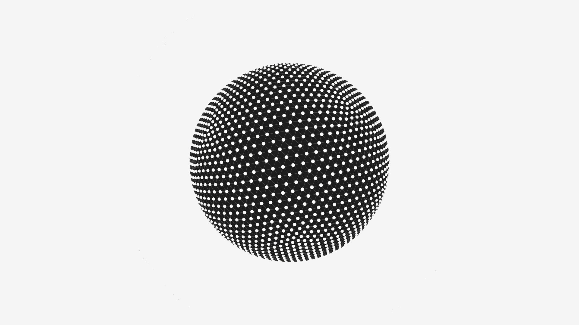Tesseract (Band), geometry, minimalism, monochrome, simple background, 1080P, HD Wallpaper