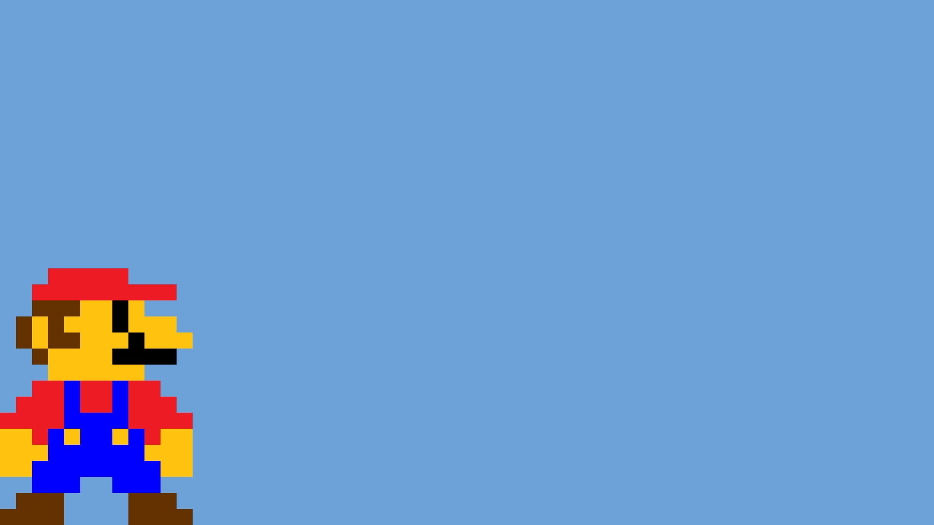 blue background, choice, Super Mario, minimalism, video games, colored background, indoors, order, close-up, direction, copy space, 1080P, variation, decisions, HD Wallpaper
