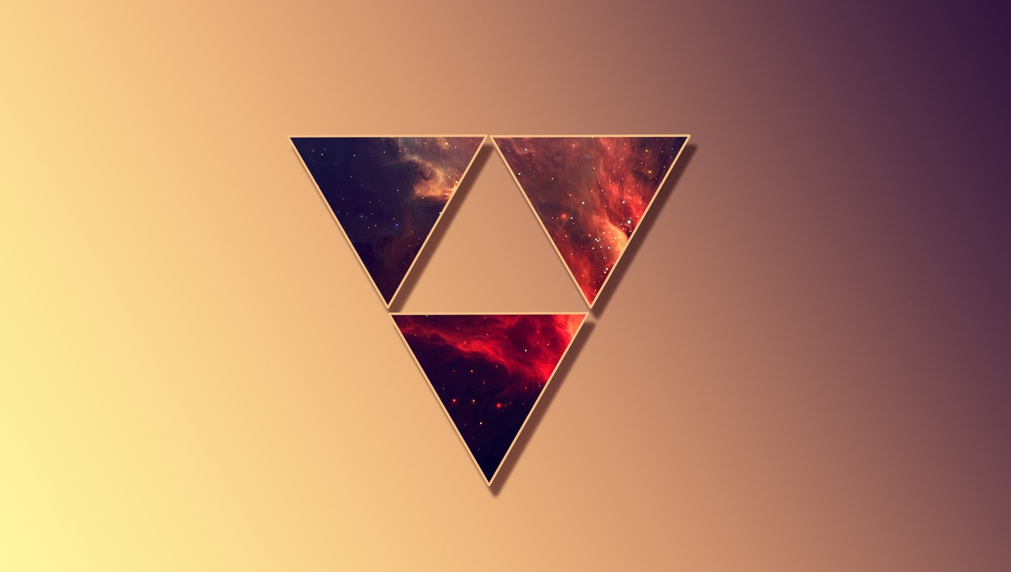 no people, brown, valentines day - holiday, creativity, design, copy space, triangular, close-up, single object, fantasy art, blue, space, heart shape, HD Wallpaper